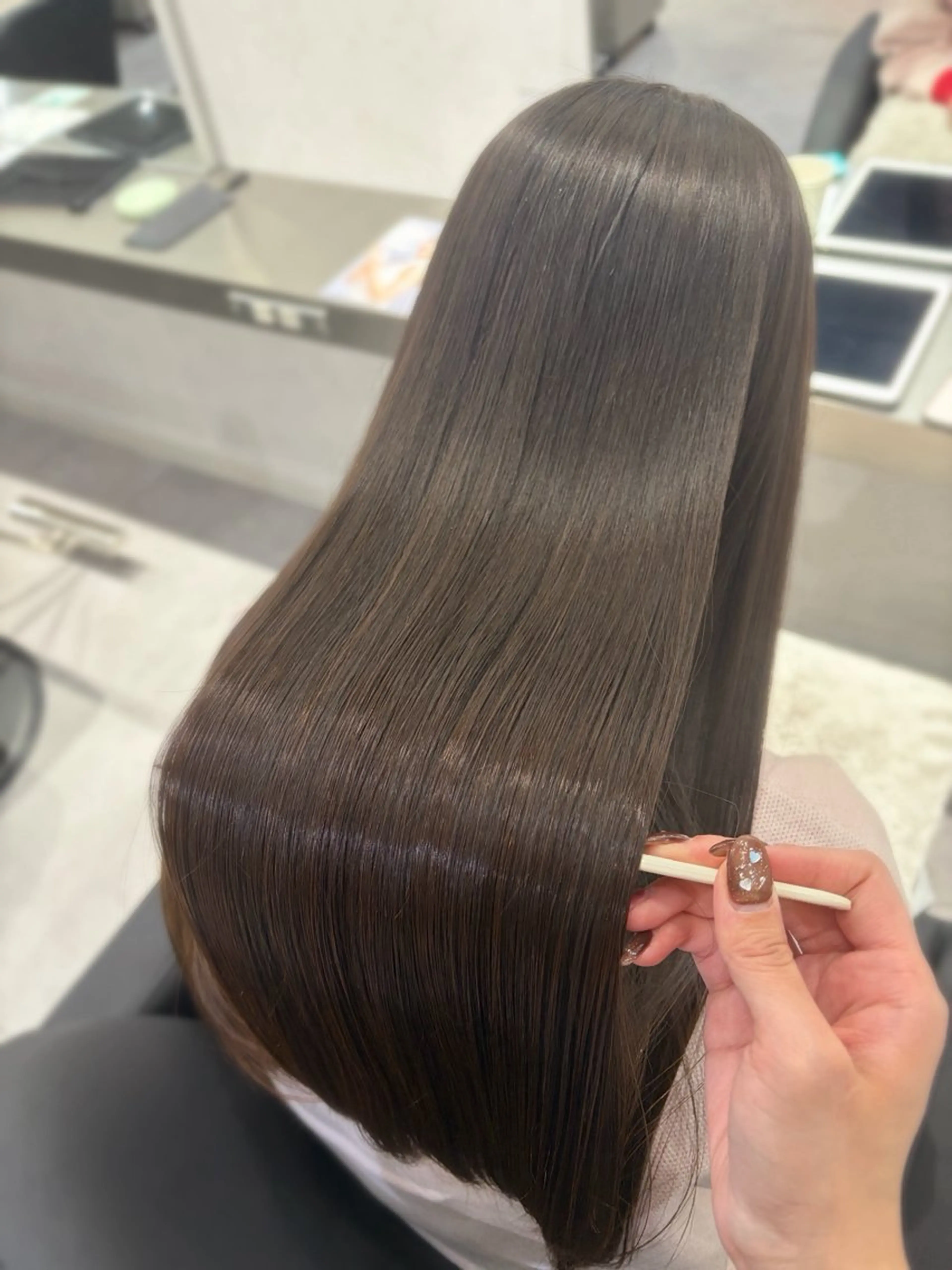 ロング 縮毛矯正 カット 縮毛矯正 🫧縮毛矯正支持率 No.1 ほのか🫧のヘアスタイル