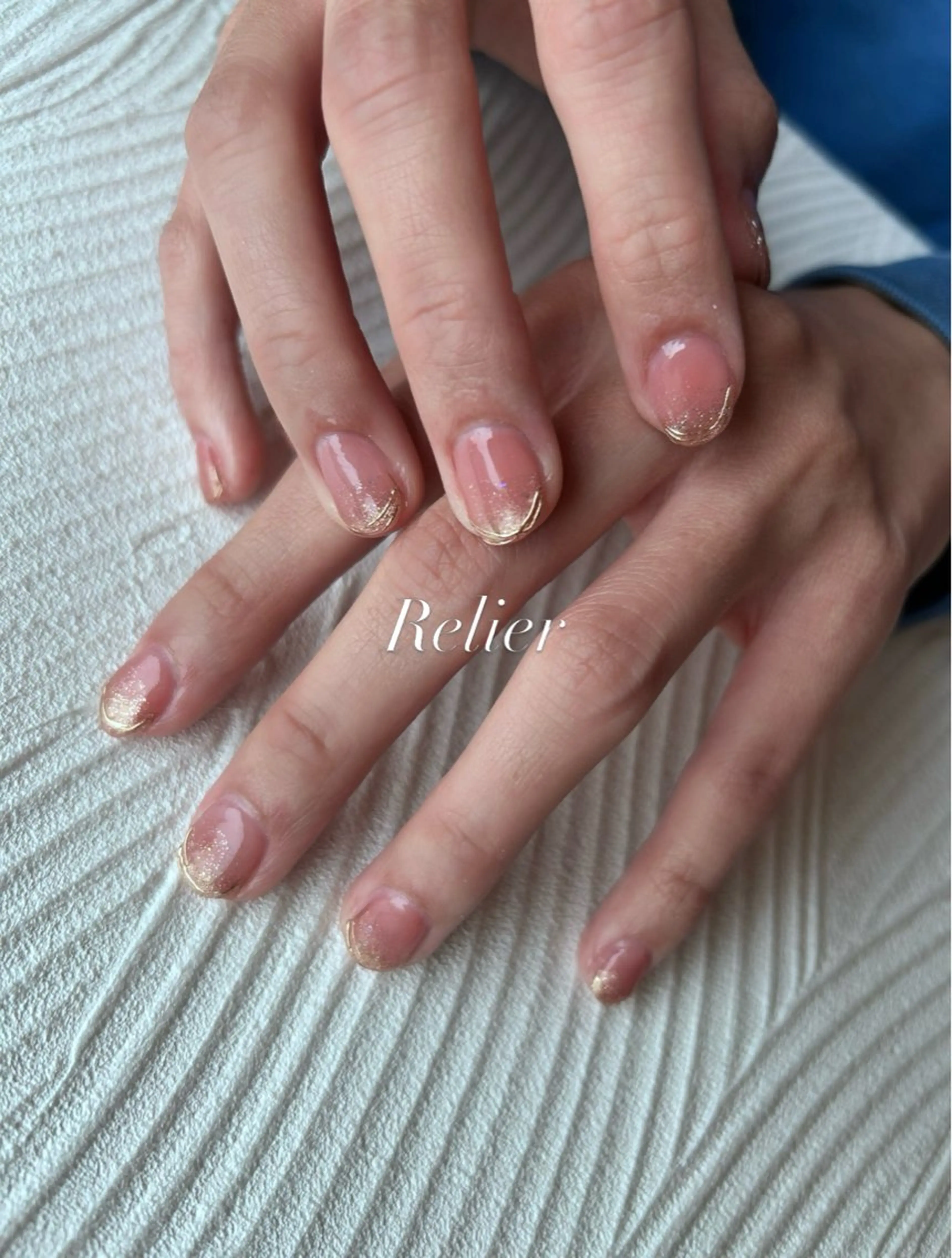 ネイル キラキラネイル ピンク ハンドネイル Relier ayakaのネイルデザイン