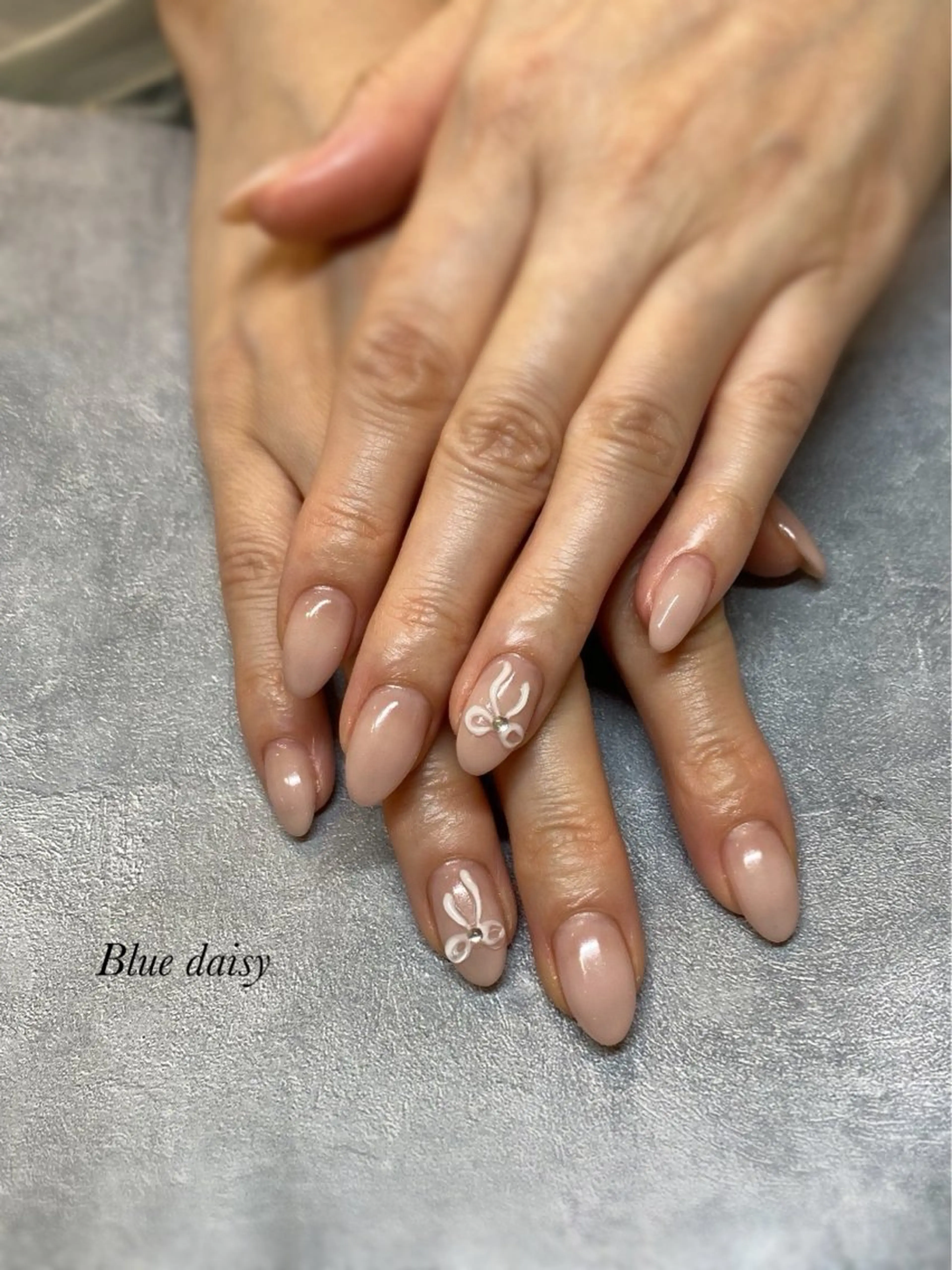 ネイル ハンドネイル Blue daisy 栄本店のネイルデザイン
