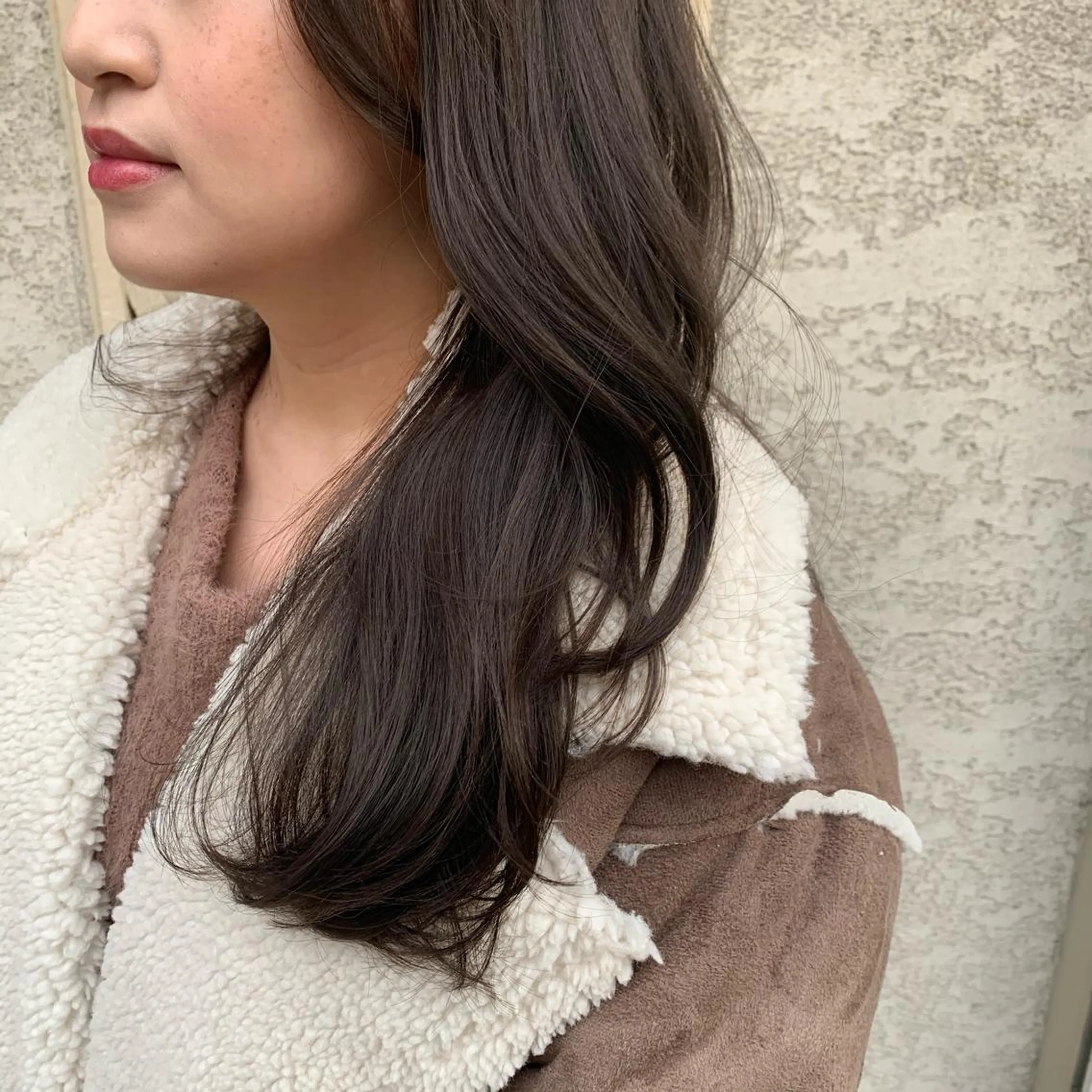 セミロング カット ヘアカラー トリートメント 韓国🇰🇷髪質改善 Chisaki치사키のヘアスタイル