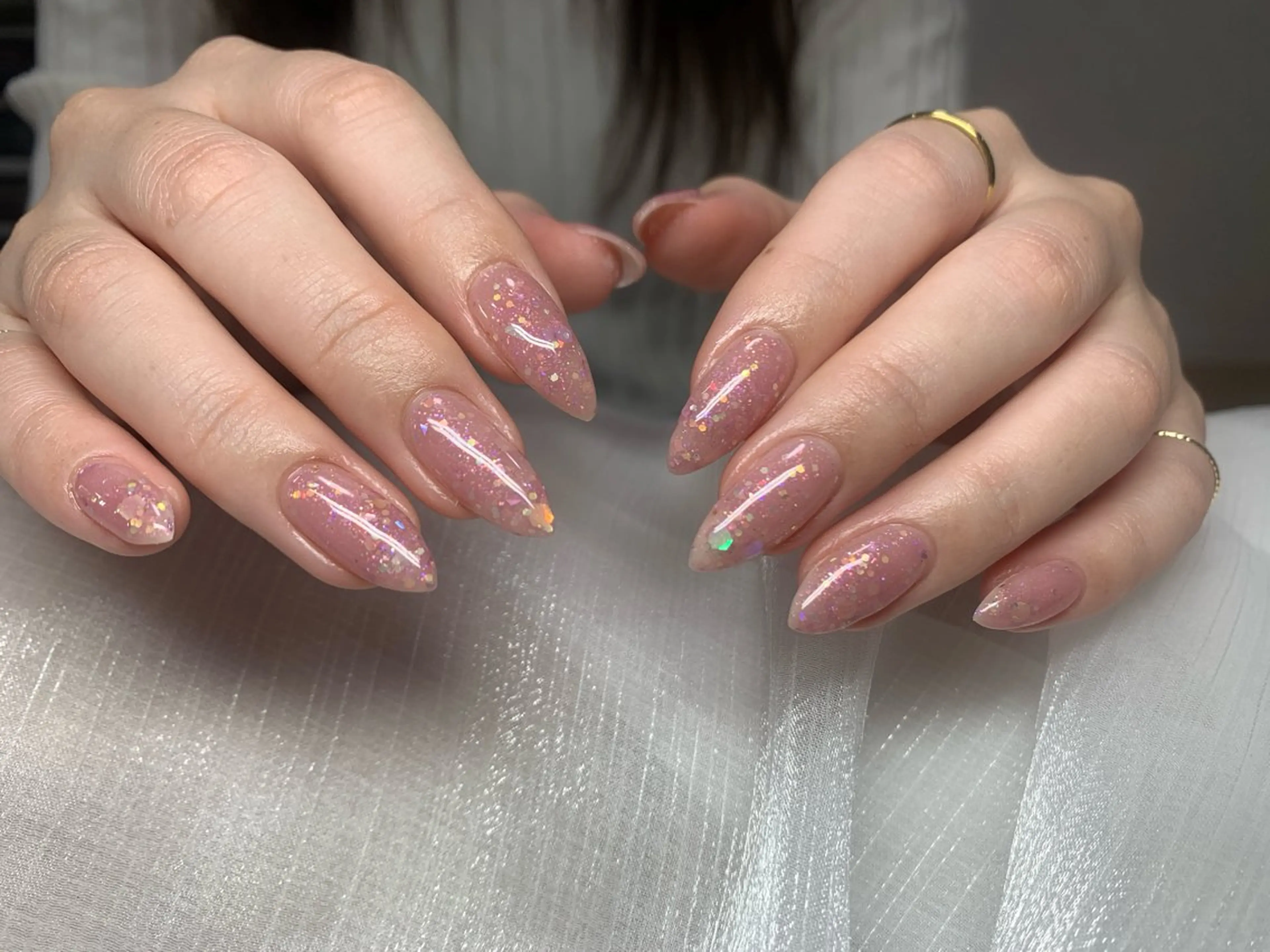 Kaka_ パラジェル、長さだしのネイルデザイン