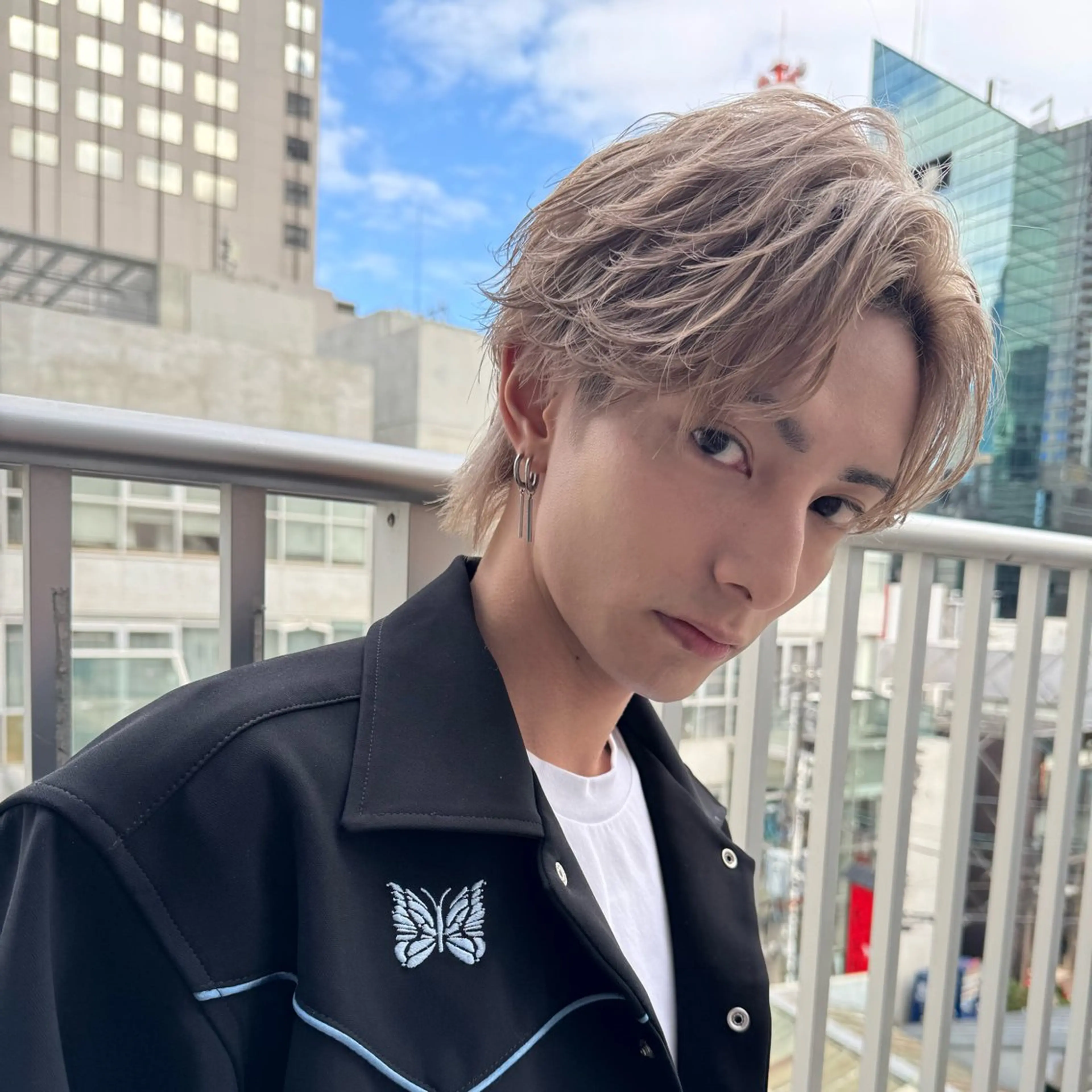 メンズ フェザーパーマ/ 曲がる矯正/酒井壮大のヘアスタイル