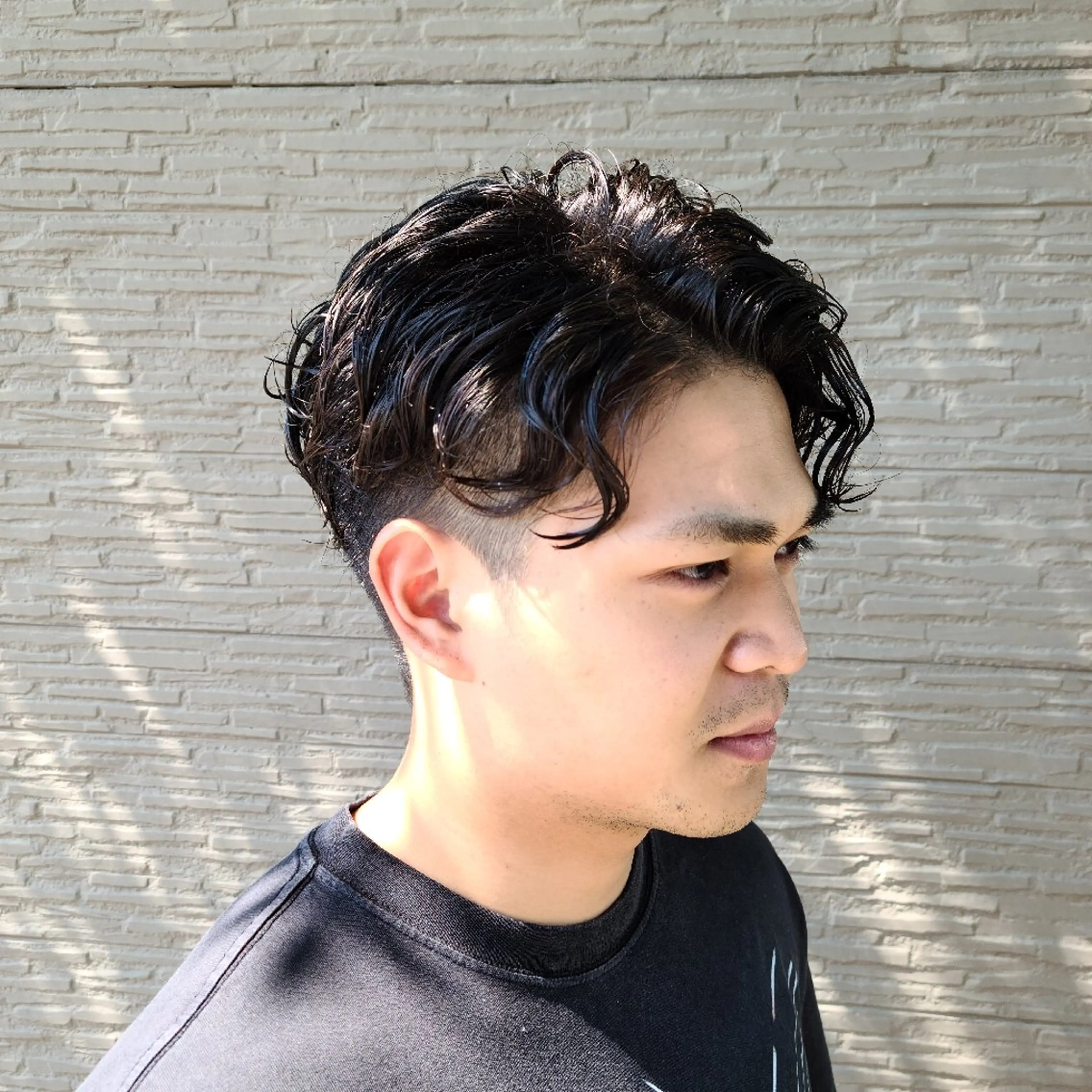 メンズ パーマ カット パーマ 電髪倶楽部　美膳所属・荒井 琢人のヘアスタイル