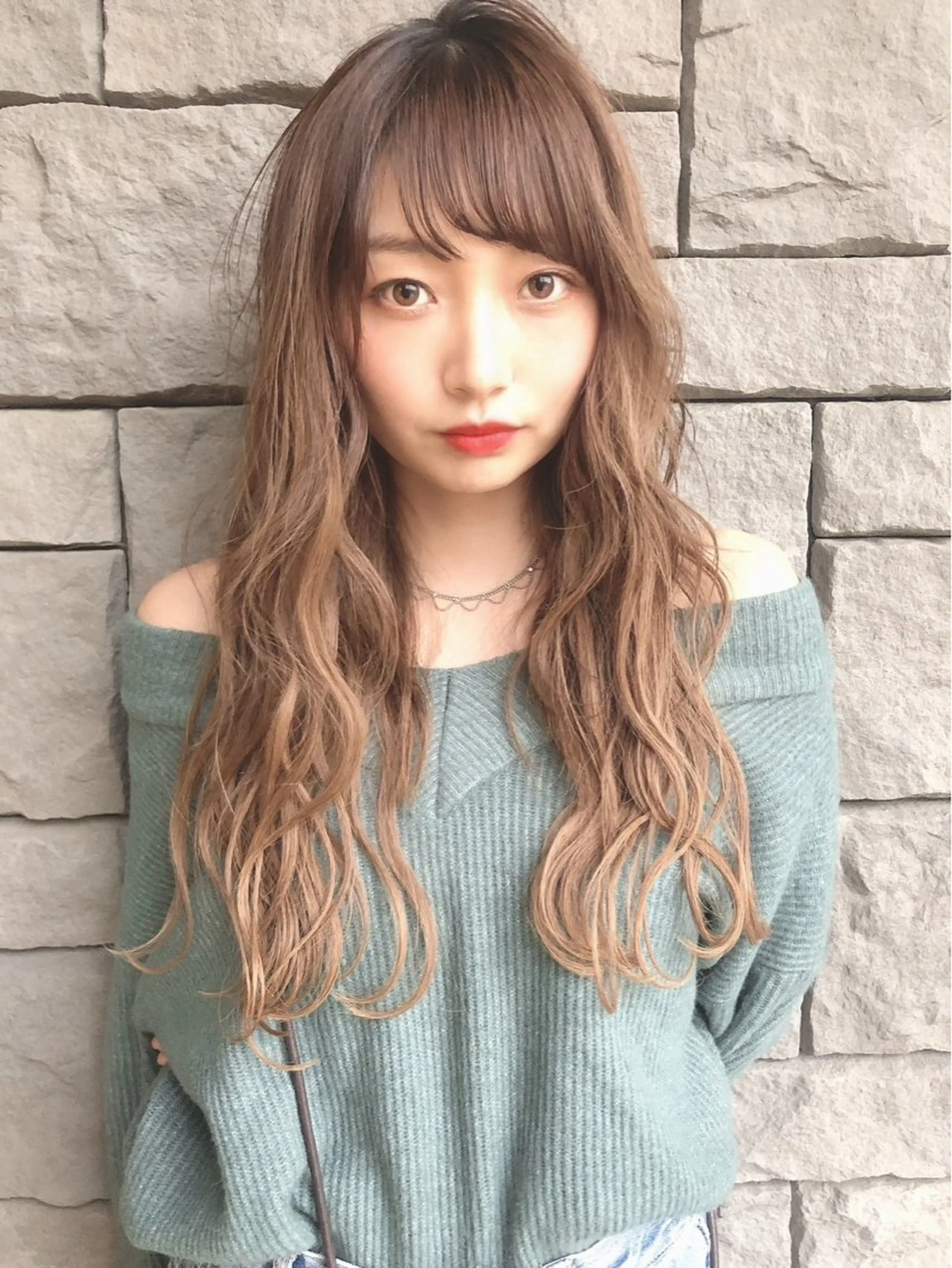ロング カラー 金安 かんたのヘアスタイル