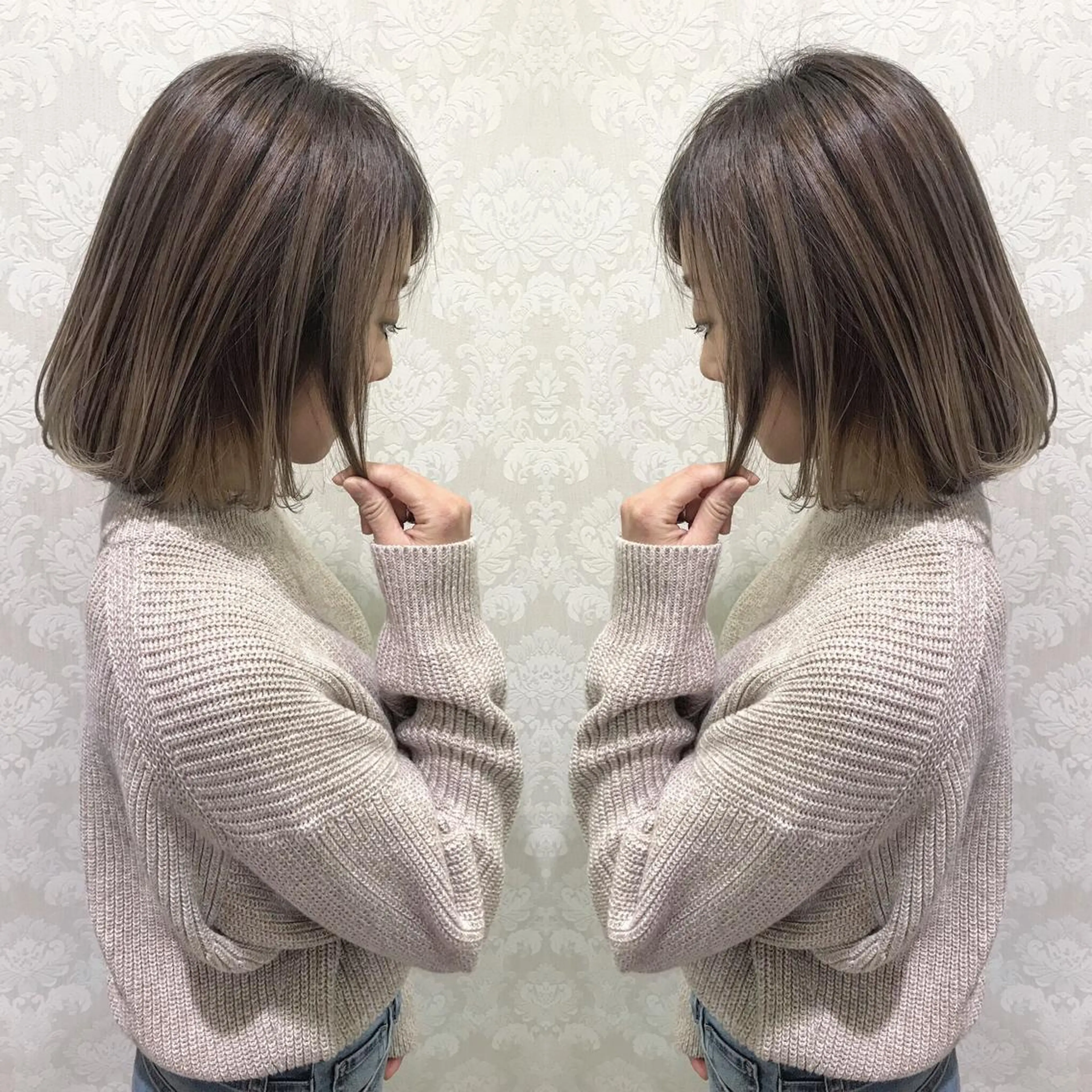 ミディアム カラー EARTH石巻店 尾形  裕のヘアスタイル