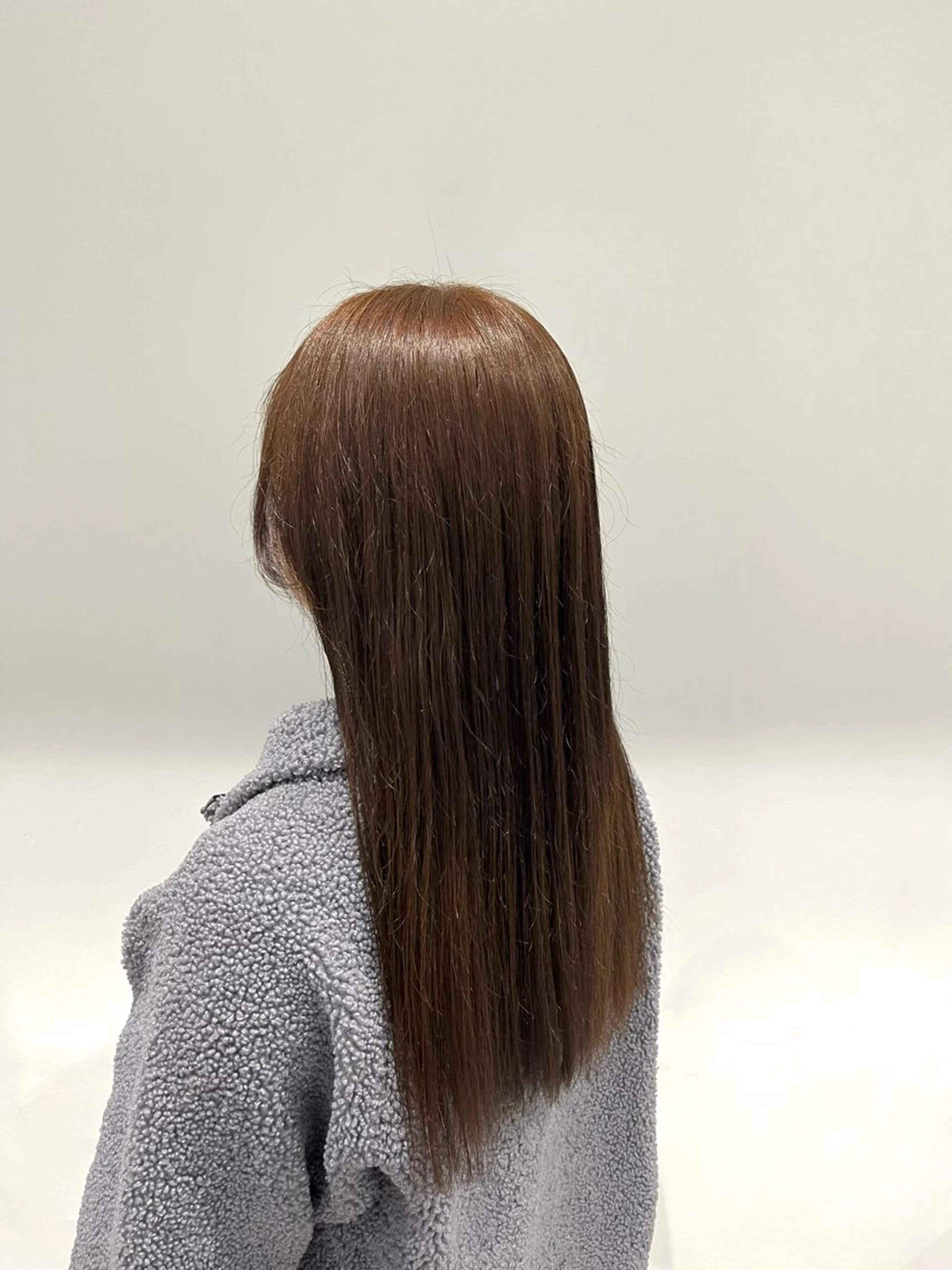 ロング カラー ブリーチ ブラウンカラー ブリーチなしカラー ヘアカラー トリートメント 顔周りカット／透明感 カラー／Kurumeのヘアスタイル