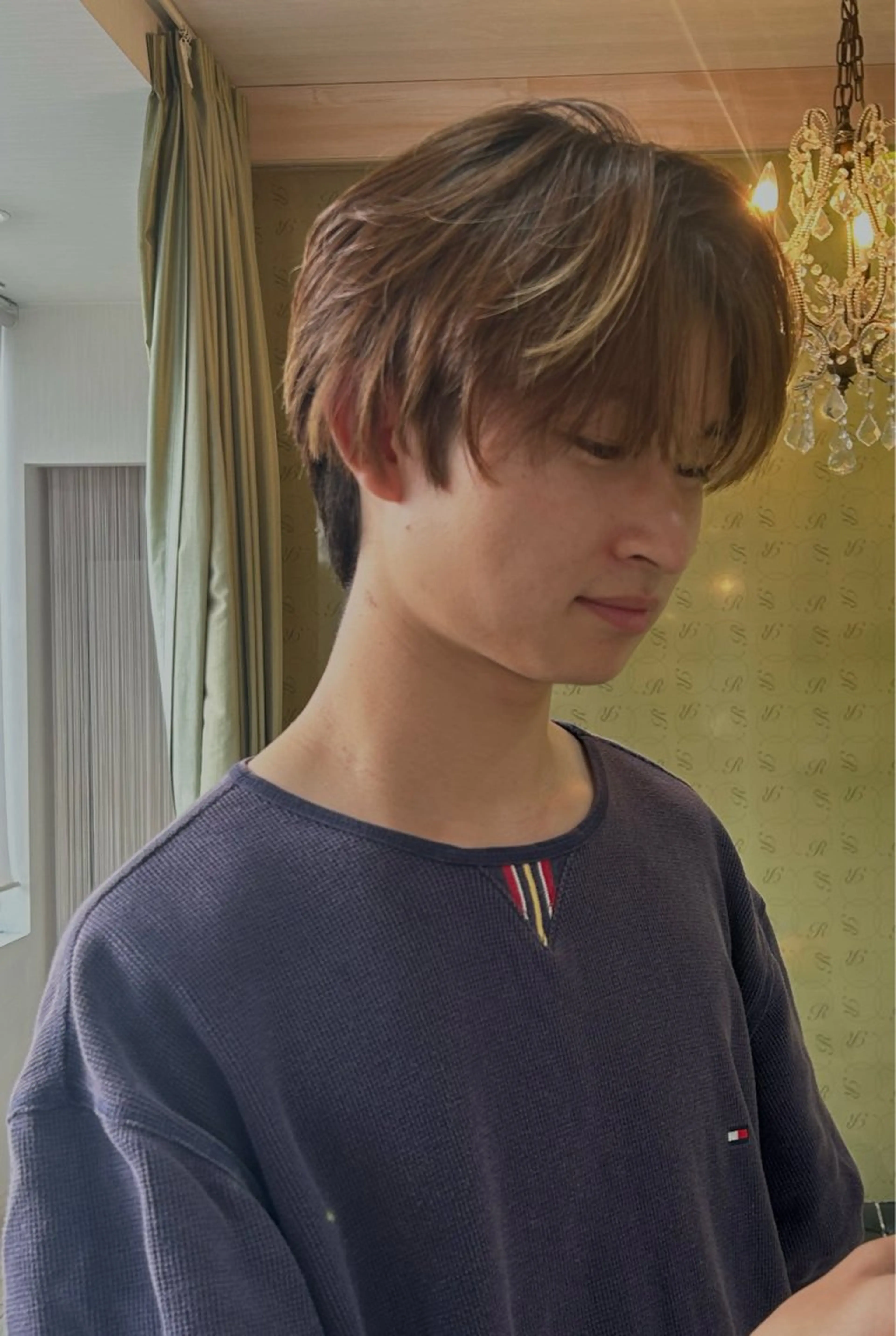 ショート カット ヘアカラー トリートメント 似合わせパーマ/ メンズパーマ/しゅうのヘアスタイル