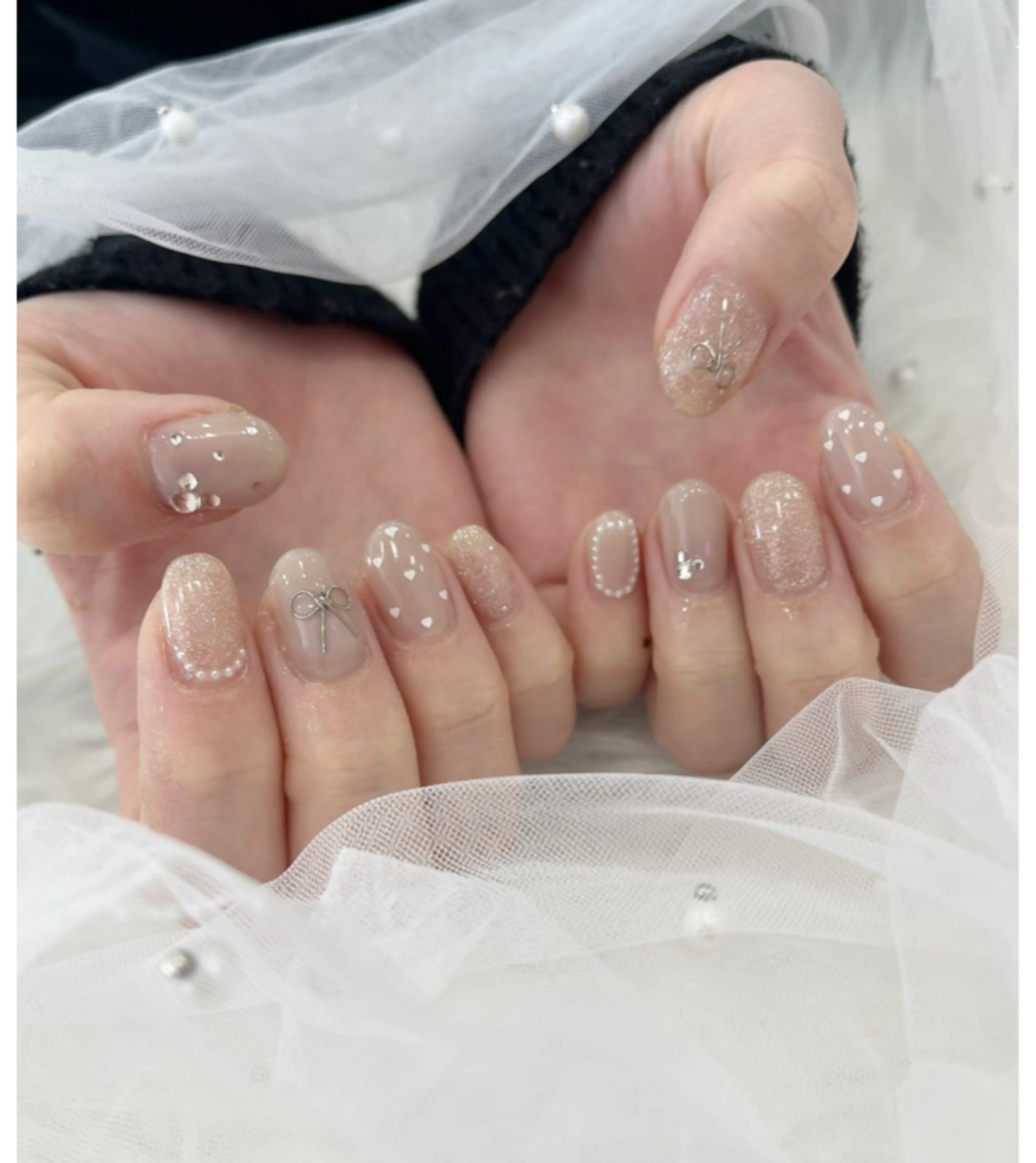 ネイル 長さ出し フットネイル ジェルネイル 韓国ネイル マグネットネイル #Amin nail salonのネイルデザイン