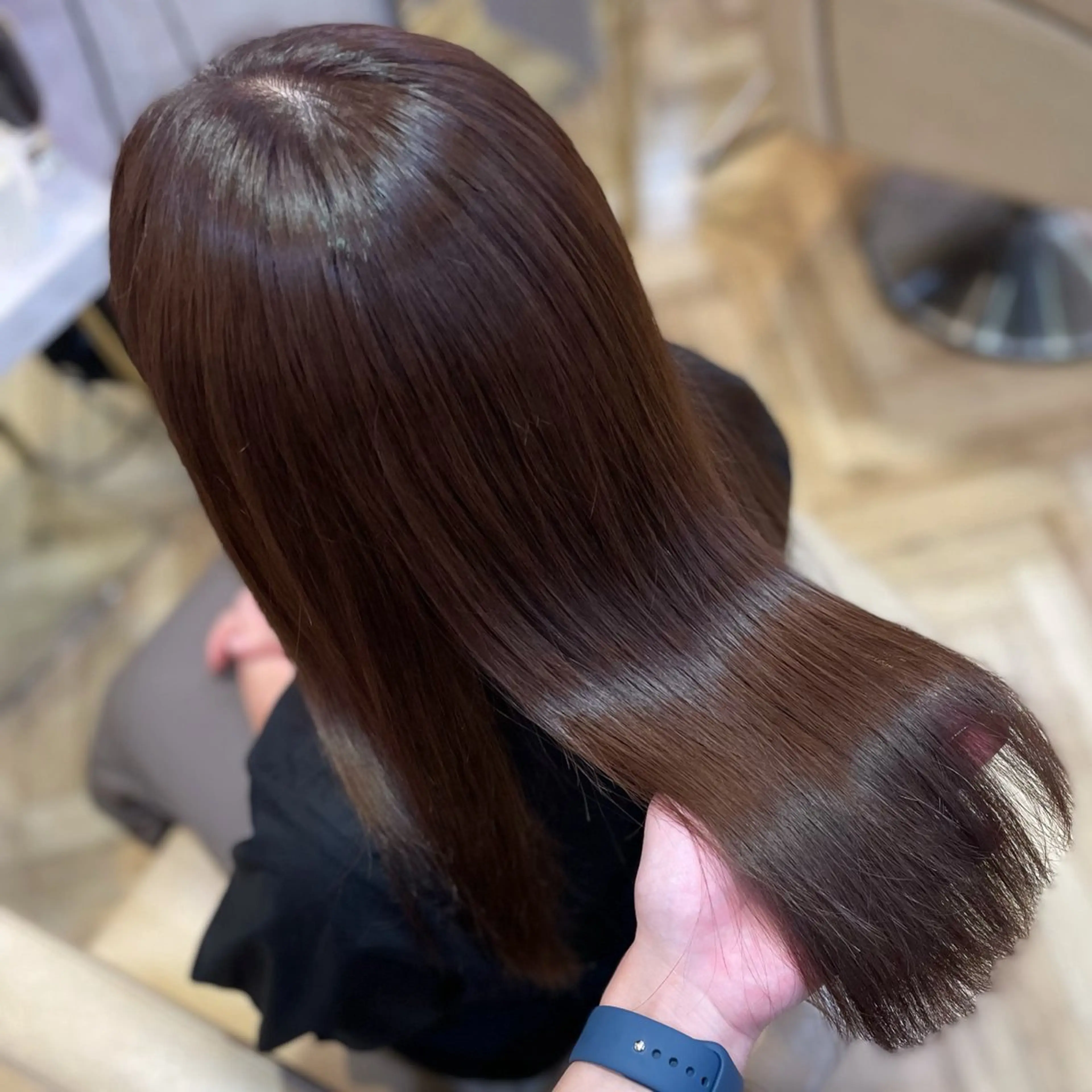 ロング カラー ブラウンカラー ピンクカラー ピンクブラウン ともき《ショート・ ボブ✨》銀座🩶のヘアスタイル