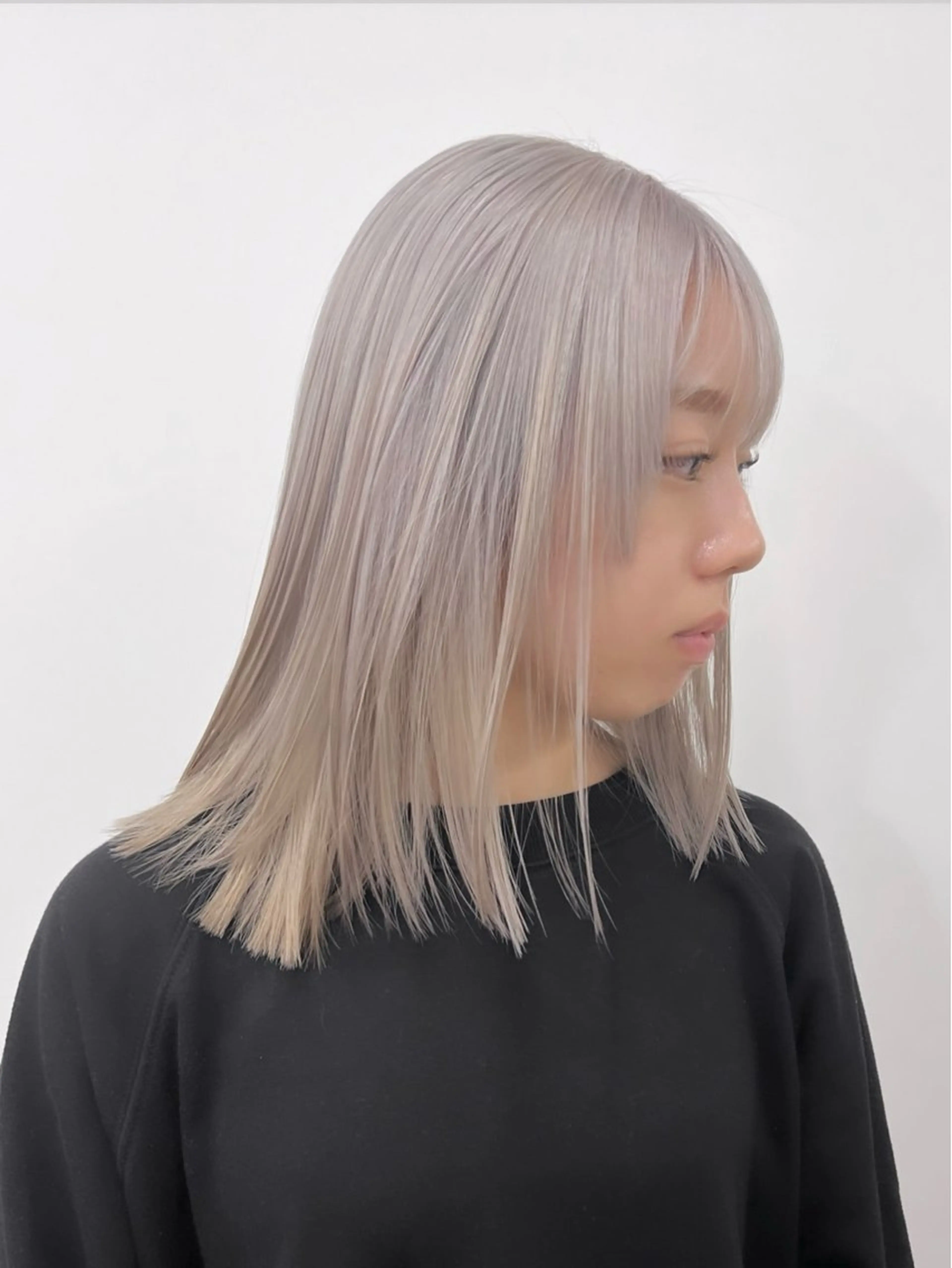 ミディアム カラー ベージュカラー ブリーチ ブロンド ブラウンカラー ケアブリーチ ブリーチ　ハイトーン 特化🌈フジタハルキのヘアスタイル