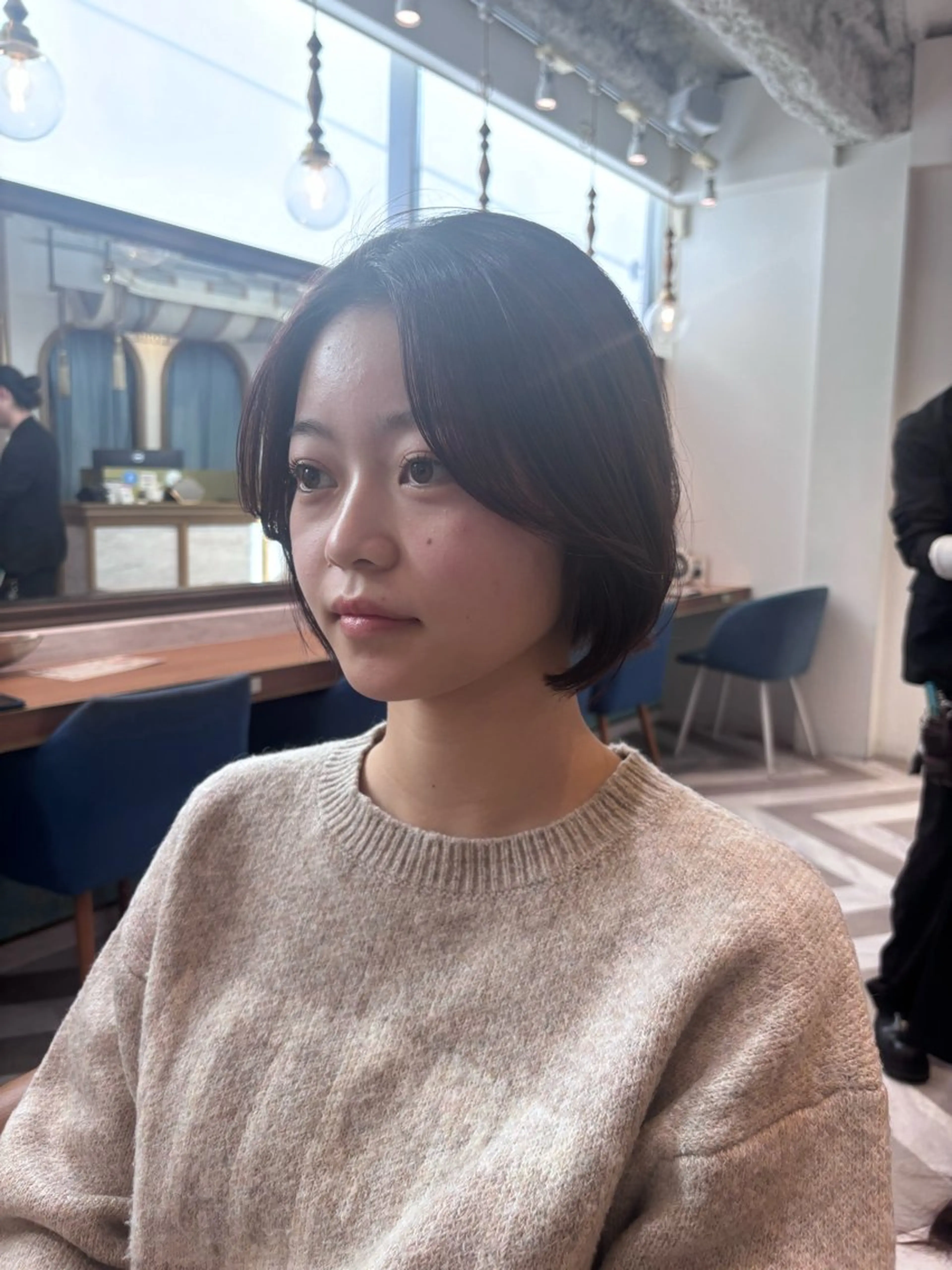 ショート カット ヘアカラー トリートメント ♥韓国レイヤー/透明 感カラー/目黒慎太郎のヘアスタイル