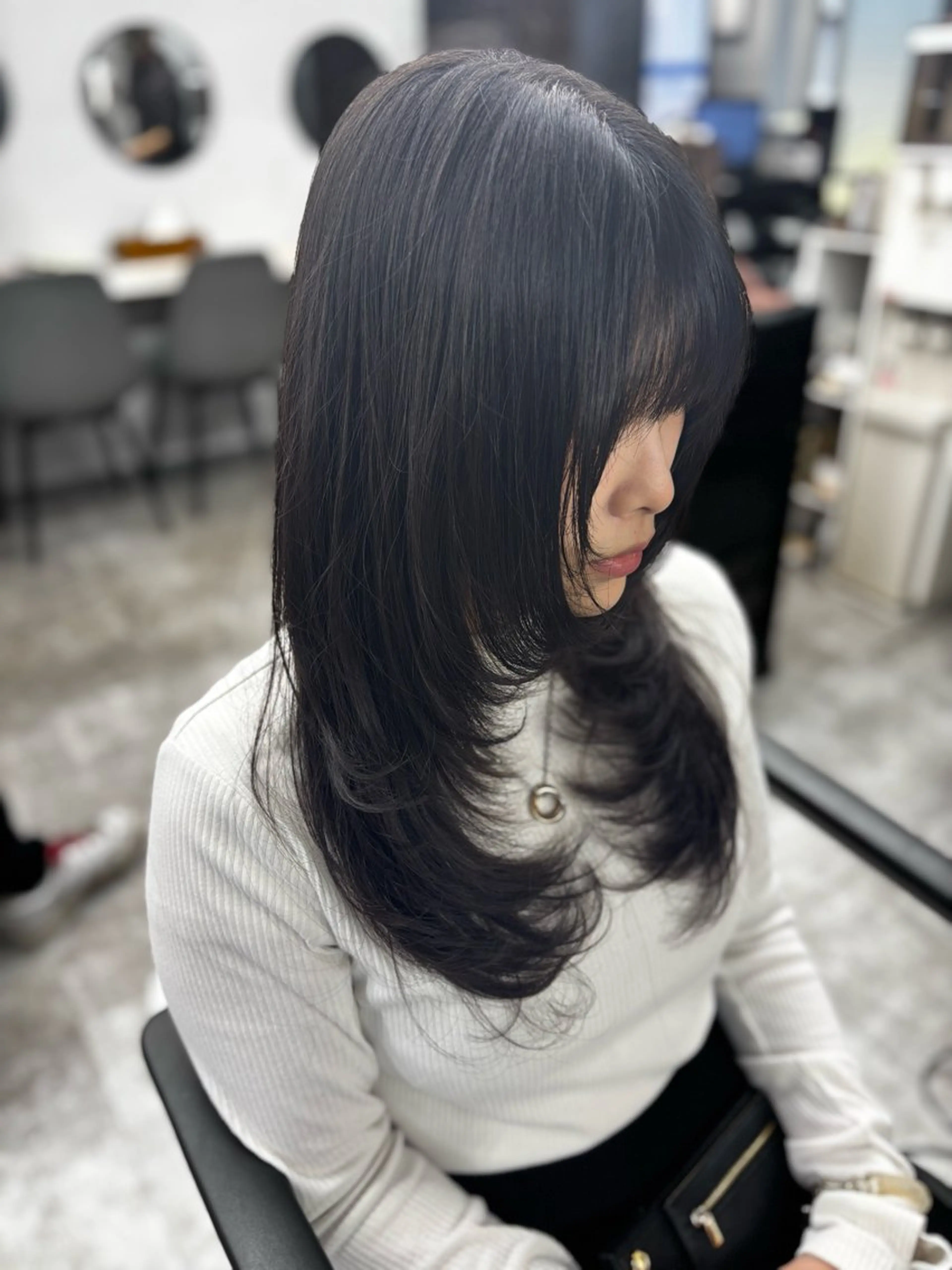 セミロング カット トリートメント 似合わせ💖トレンド ✨TAKAMI😊のヘアスタイル