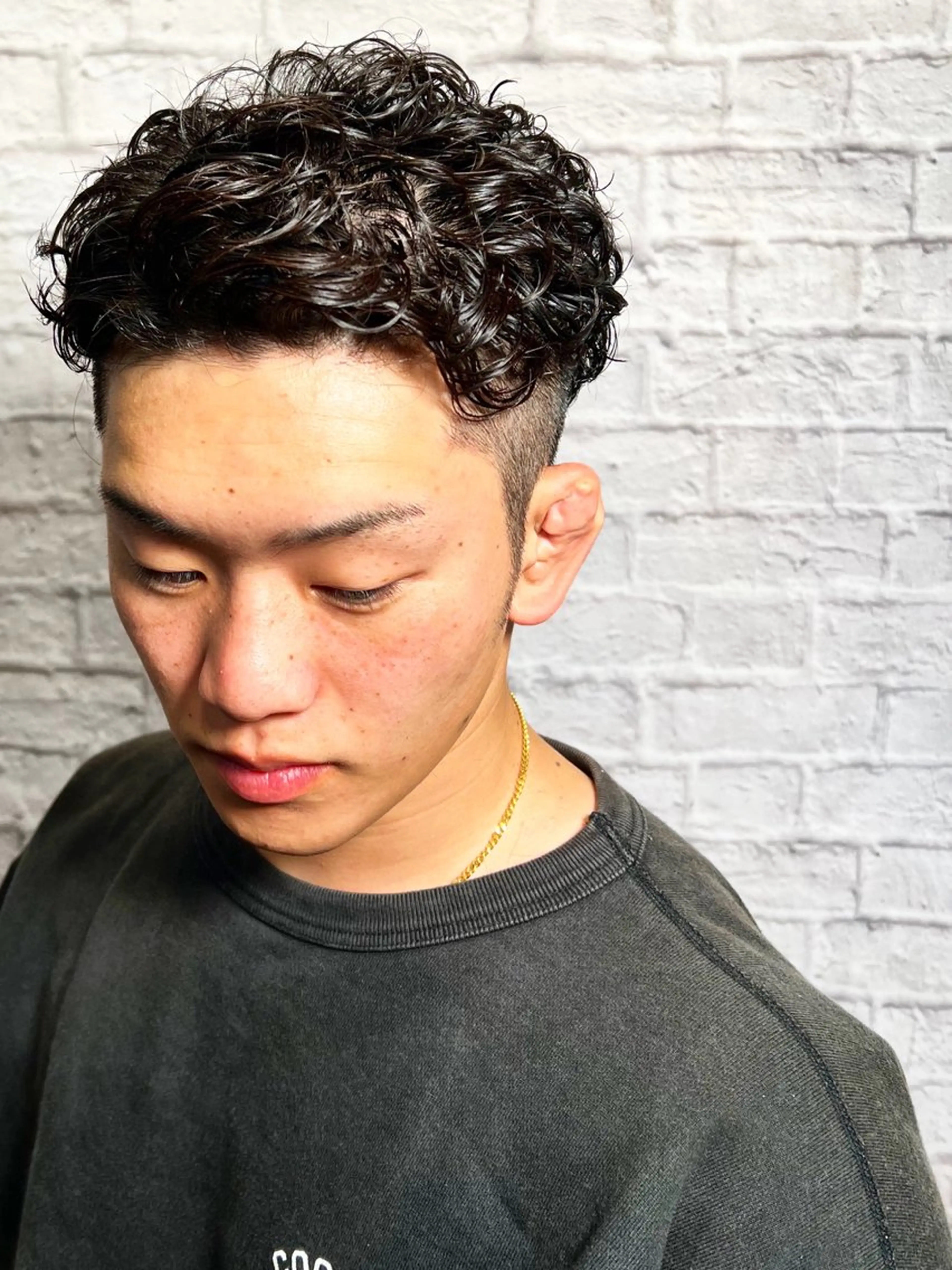 ショート カラー パーマ ヘアアレンジ メンズ メンズカット/パーマ 山崎航平💈のヘアスタイル