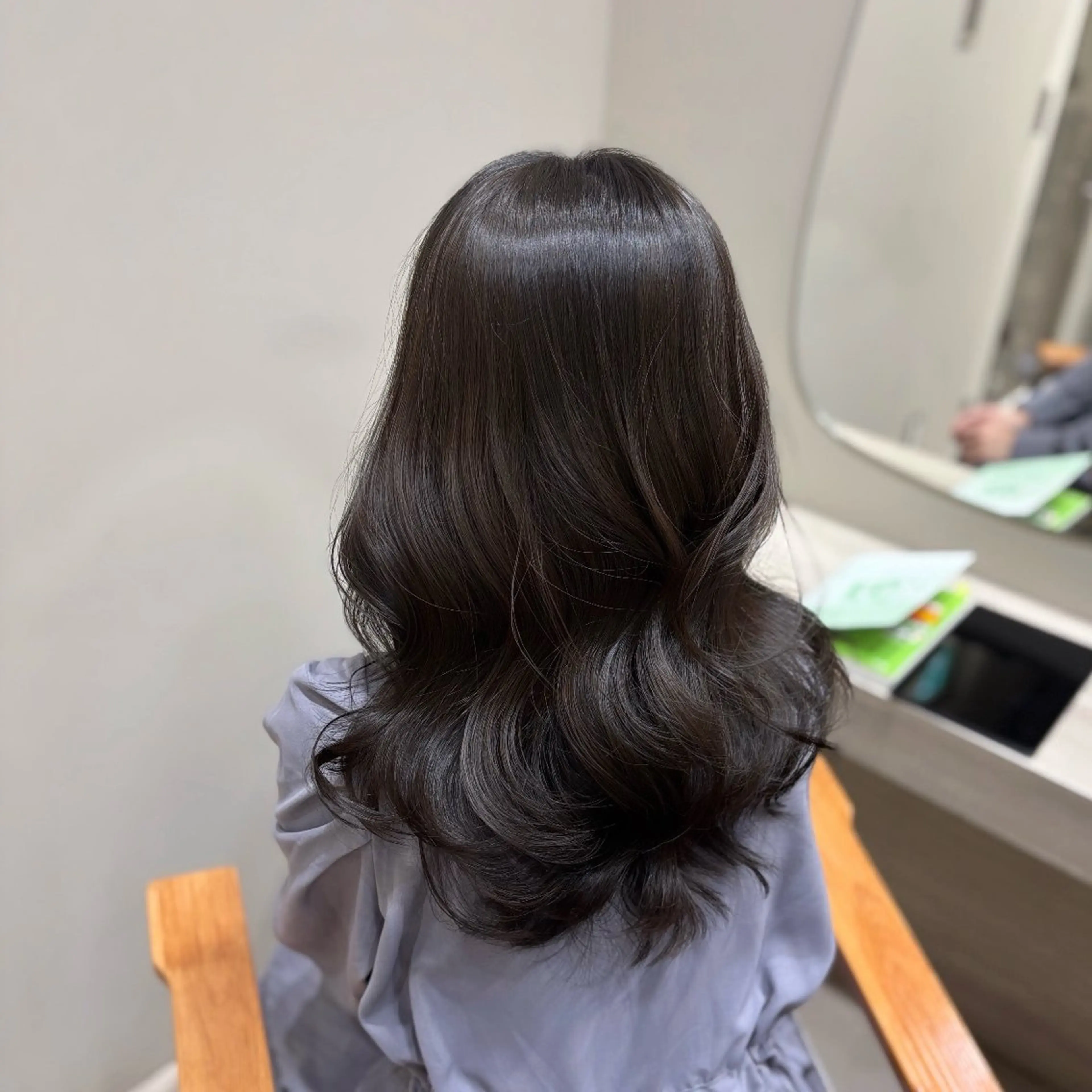 セミロング カラー グレージュ 🦋透明感艶カラー 🫧/Yuu🦋のヘアスタイル