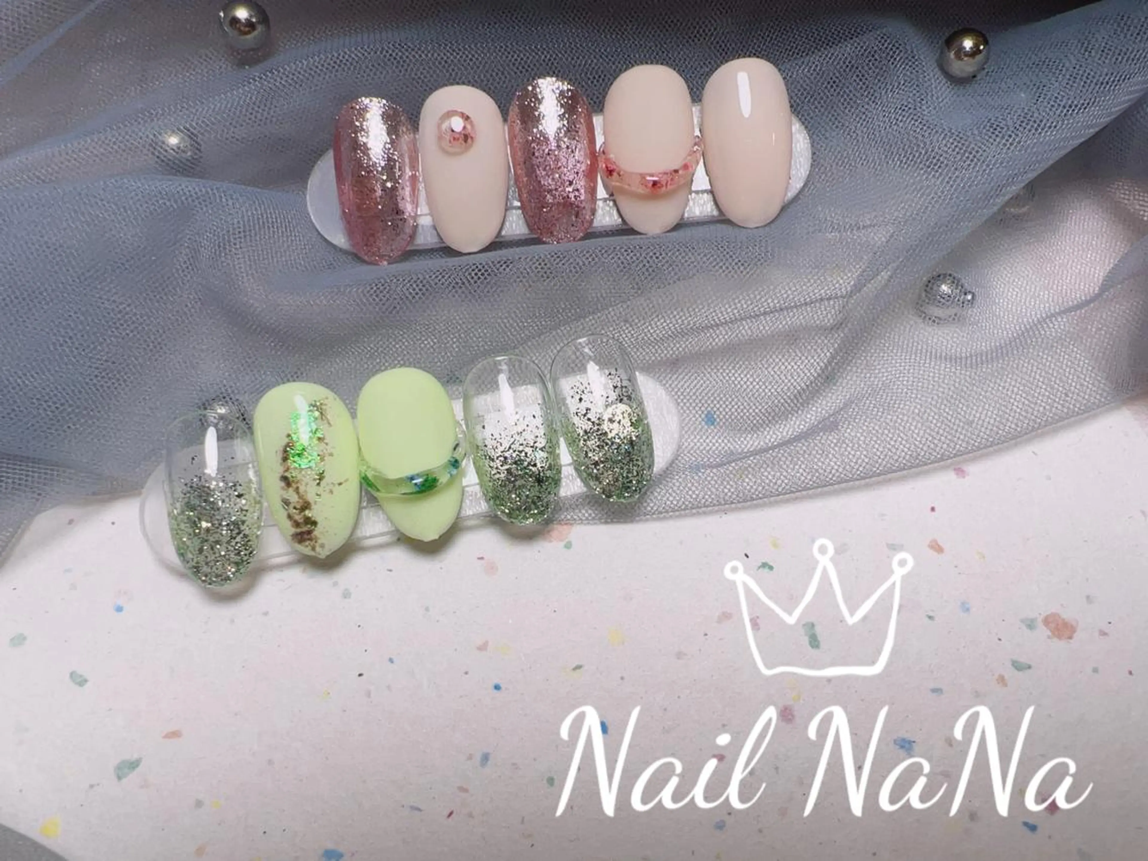 ショート カラー ネイル フラワーネイル ハンドネイル Nail NaNaのネイルデザイン