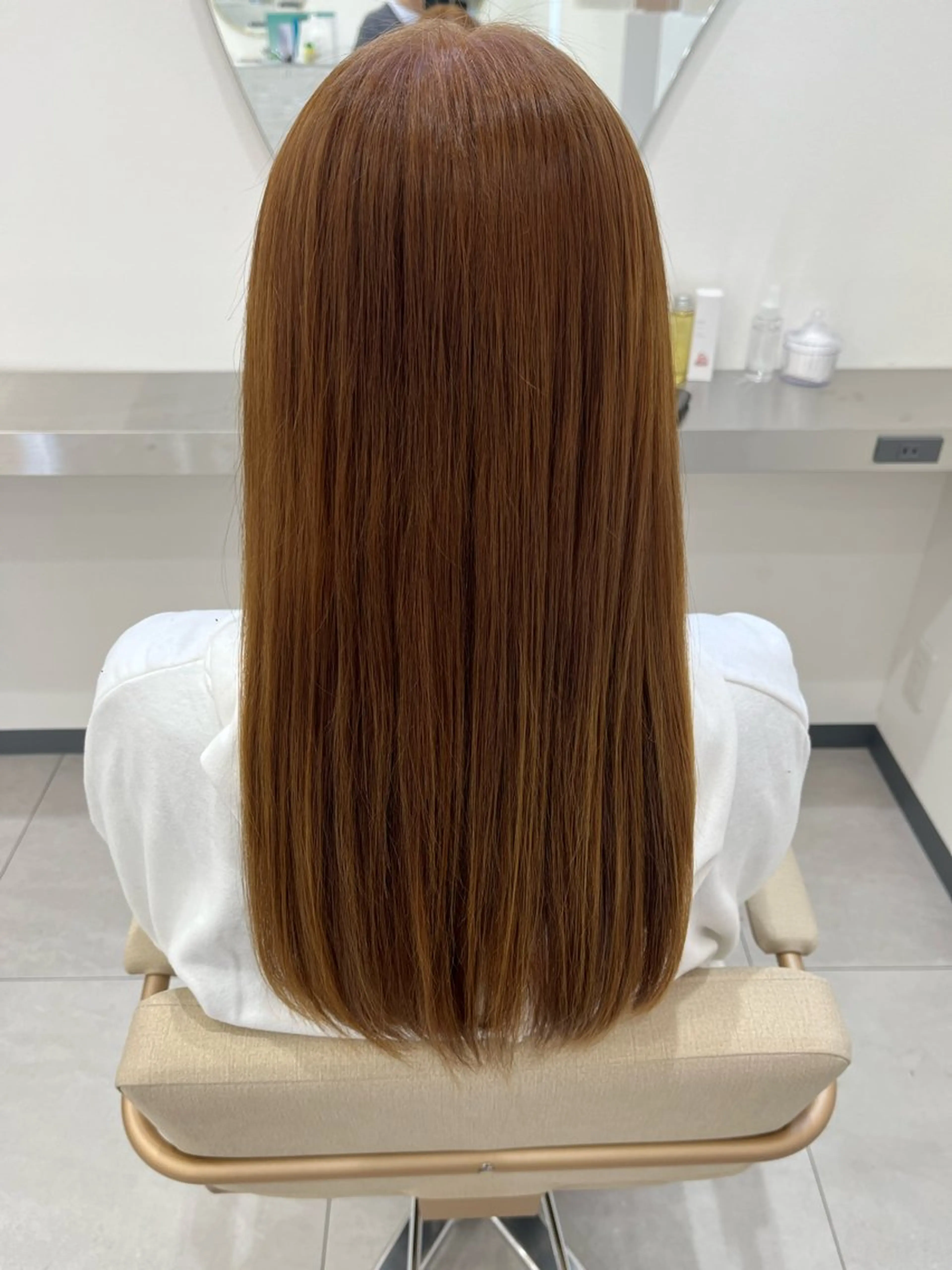 ロング カラー ブリーチ ブリーチなしカラー N°Elune みゆきのヘアスタイル