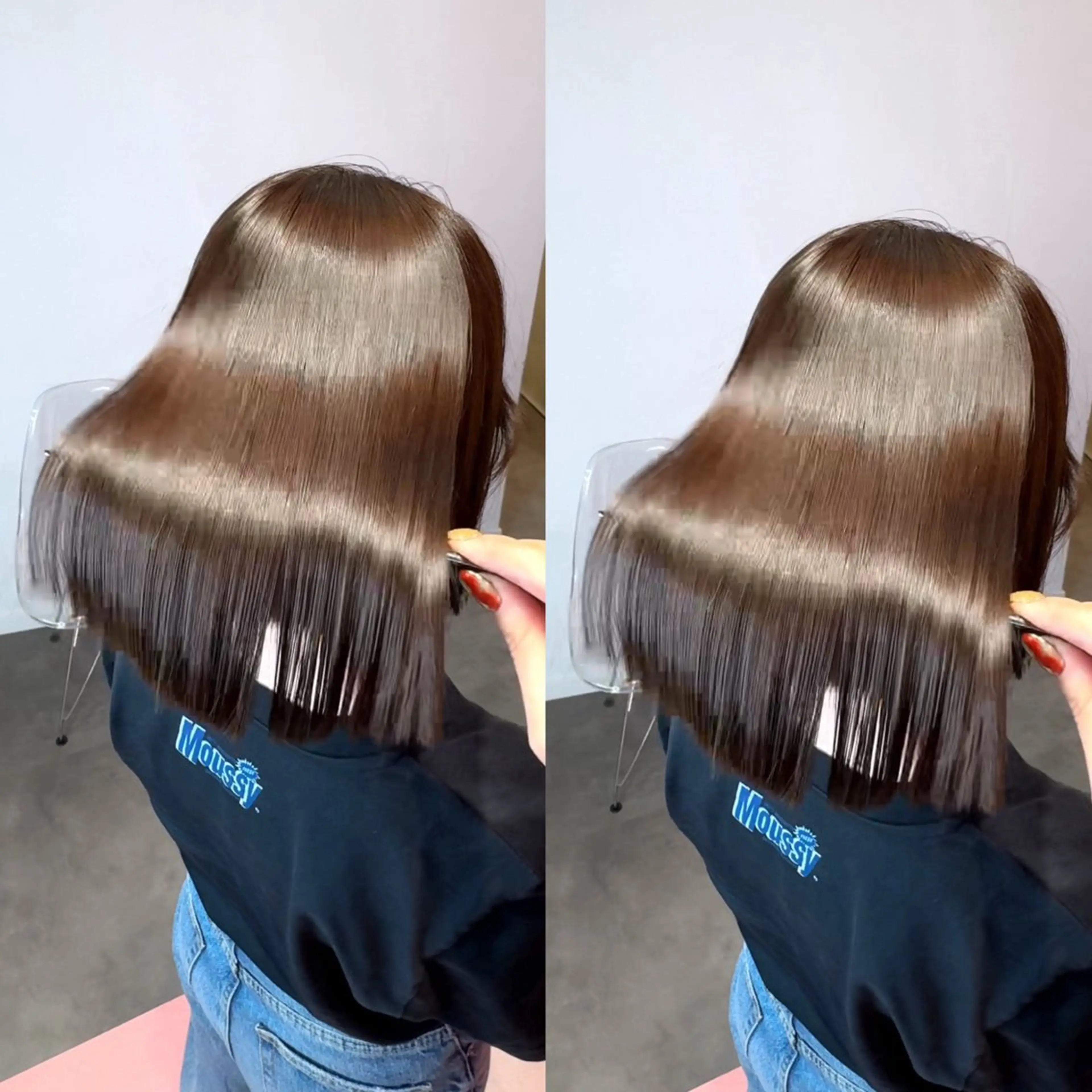 ショート カット 縮毛矯正 トリートメント 莉乃/縮毛矯正/髪質 改善/艶カラーのヘアスタイル