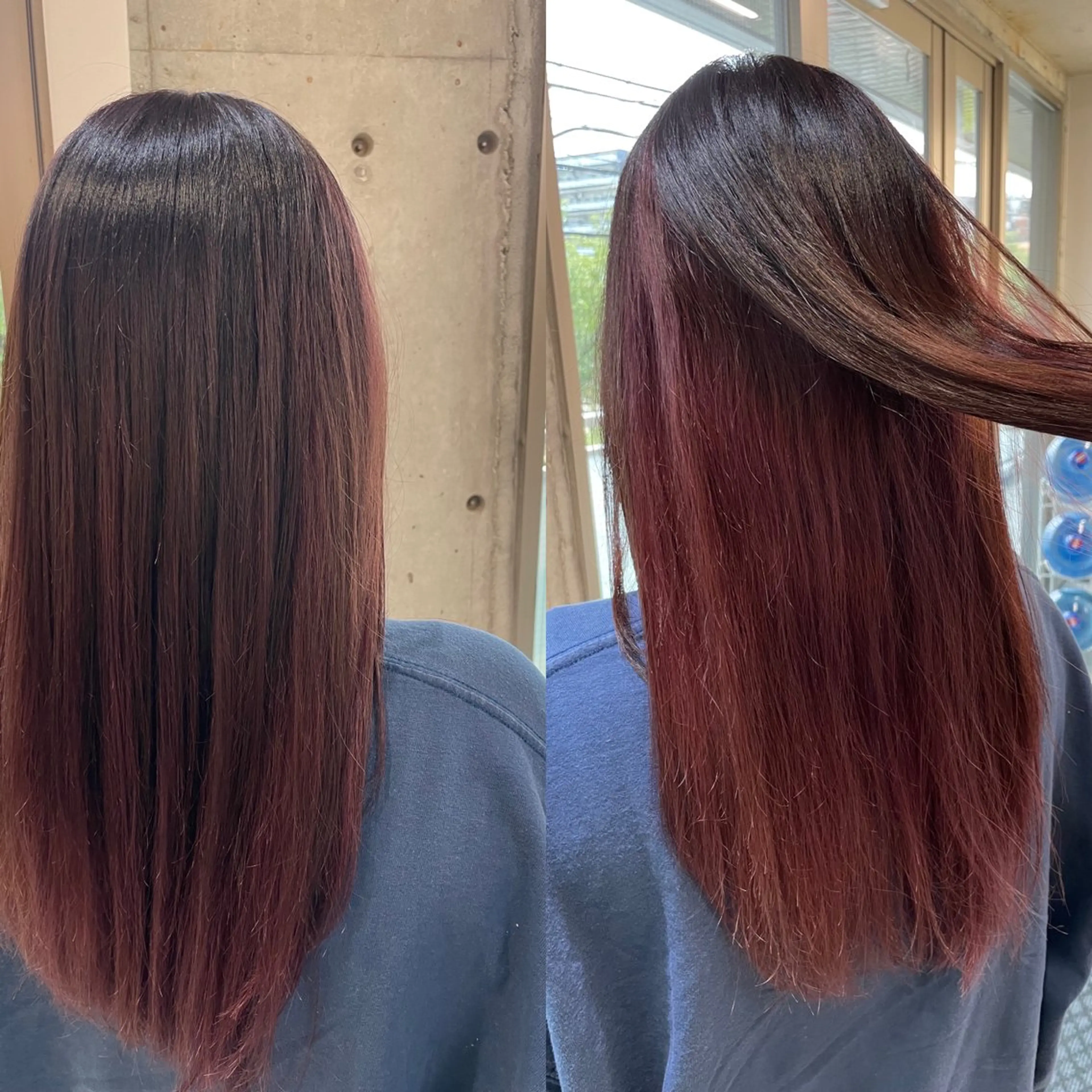 ロング カット ヘアカラー トリートメント 加藤 泰輔のヘアスタイル