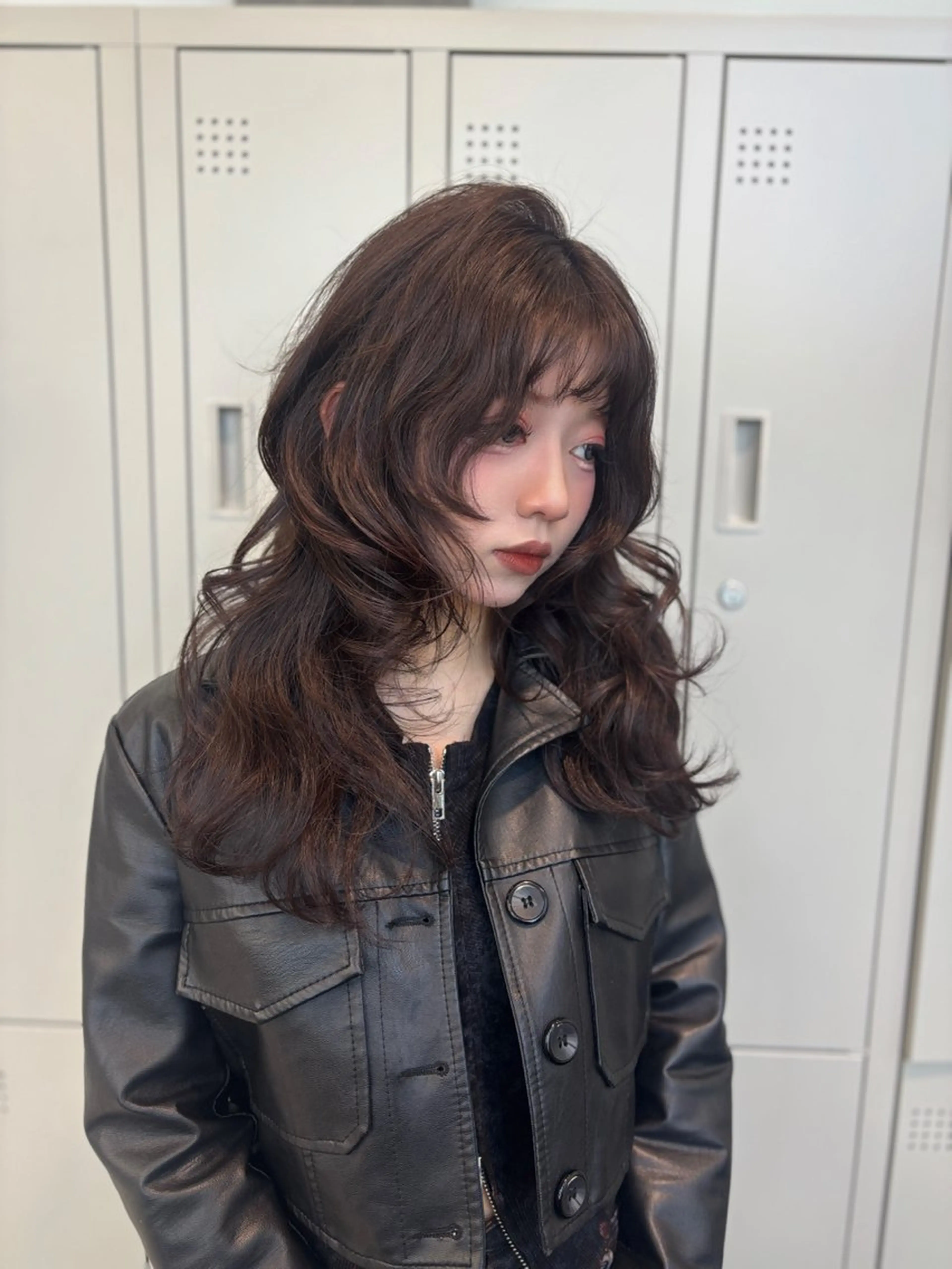 ロング カラー ヘアアレンジ カット ヘアカラー トリートメント ハッシュカット/ ミルクティー/ みうのヘアスタイル