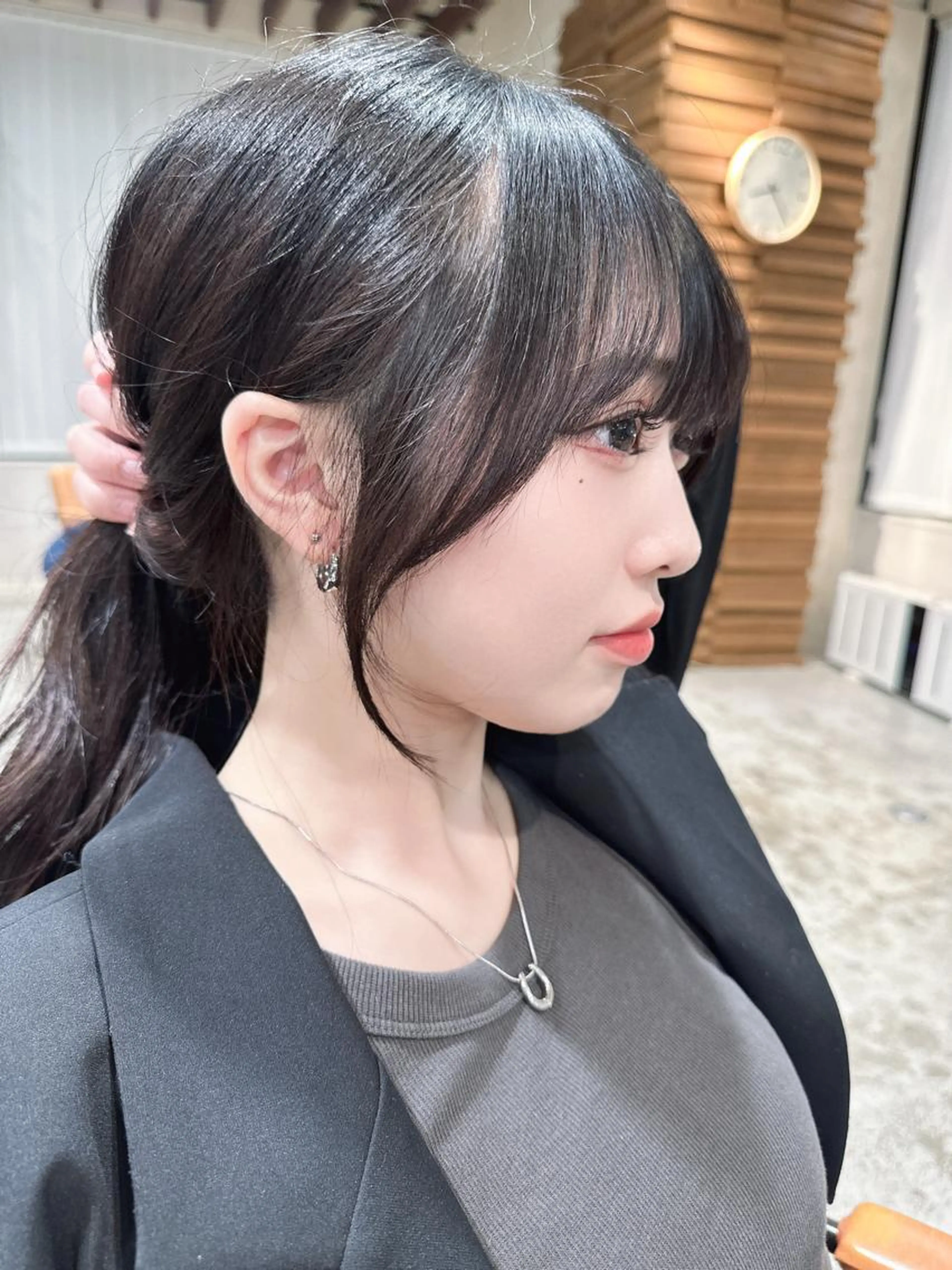 【🌟小顔にしたい方に🌟】小顔前髪、顔まわりカット✨の写真