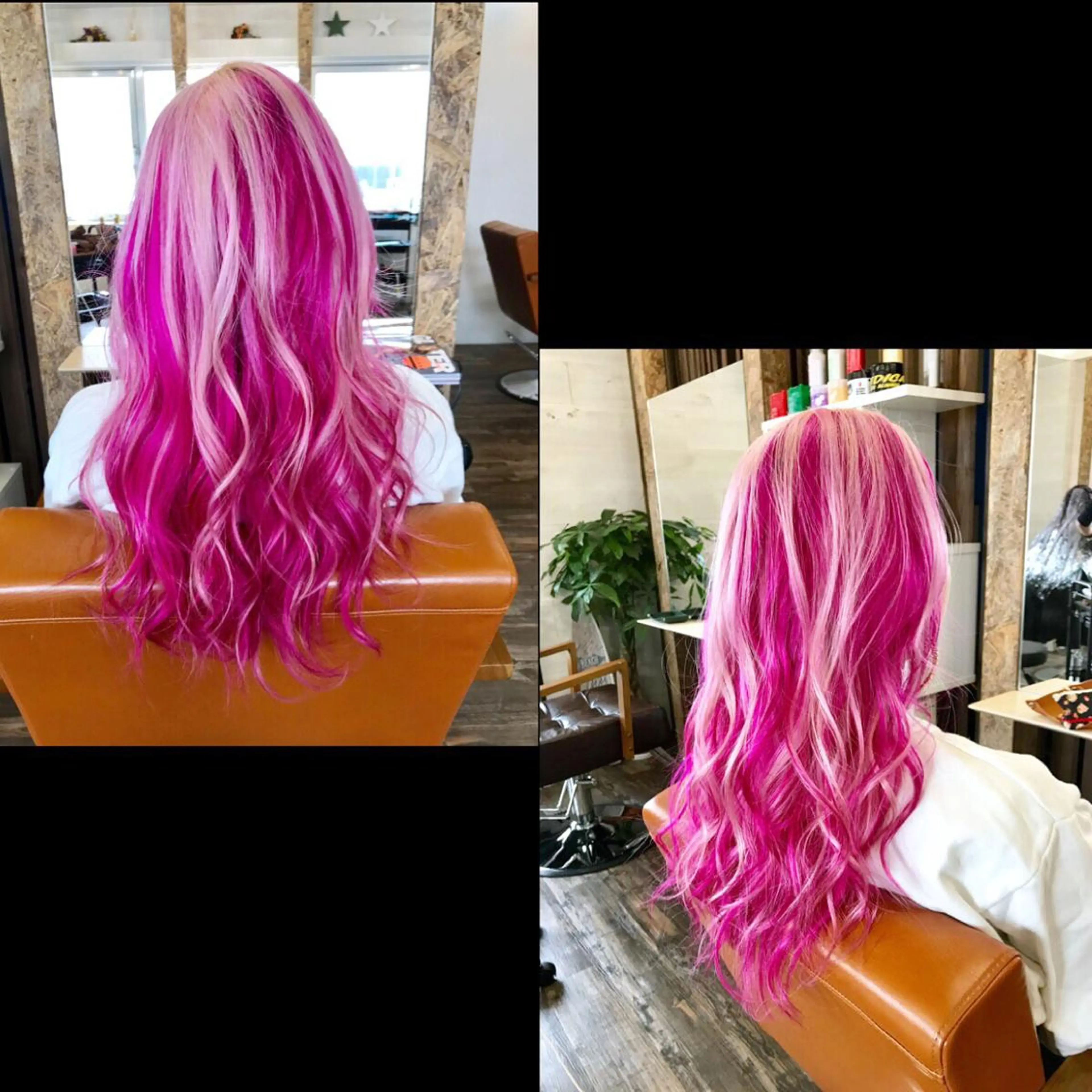 ロング カラー ✯カラー&編み込み エクステ✯池田智博✯のヘアスタイル