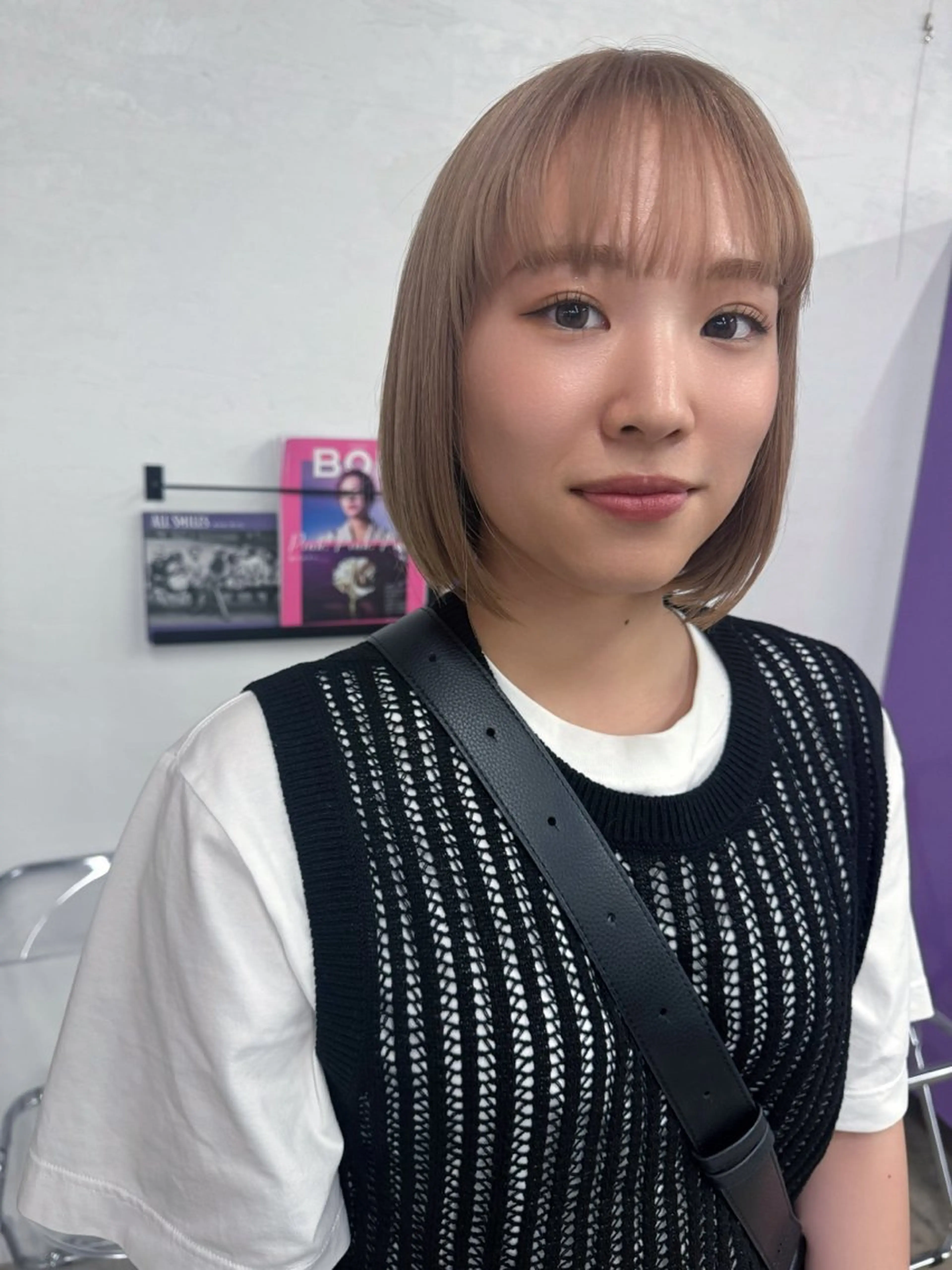 ショート ヘアカラー トリートメント miloc🫧 MOMOYOのヘアスタイル