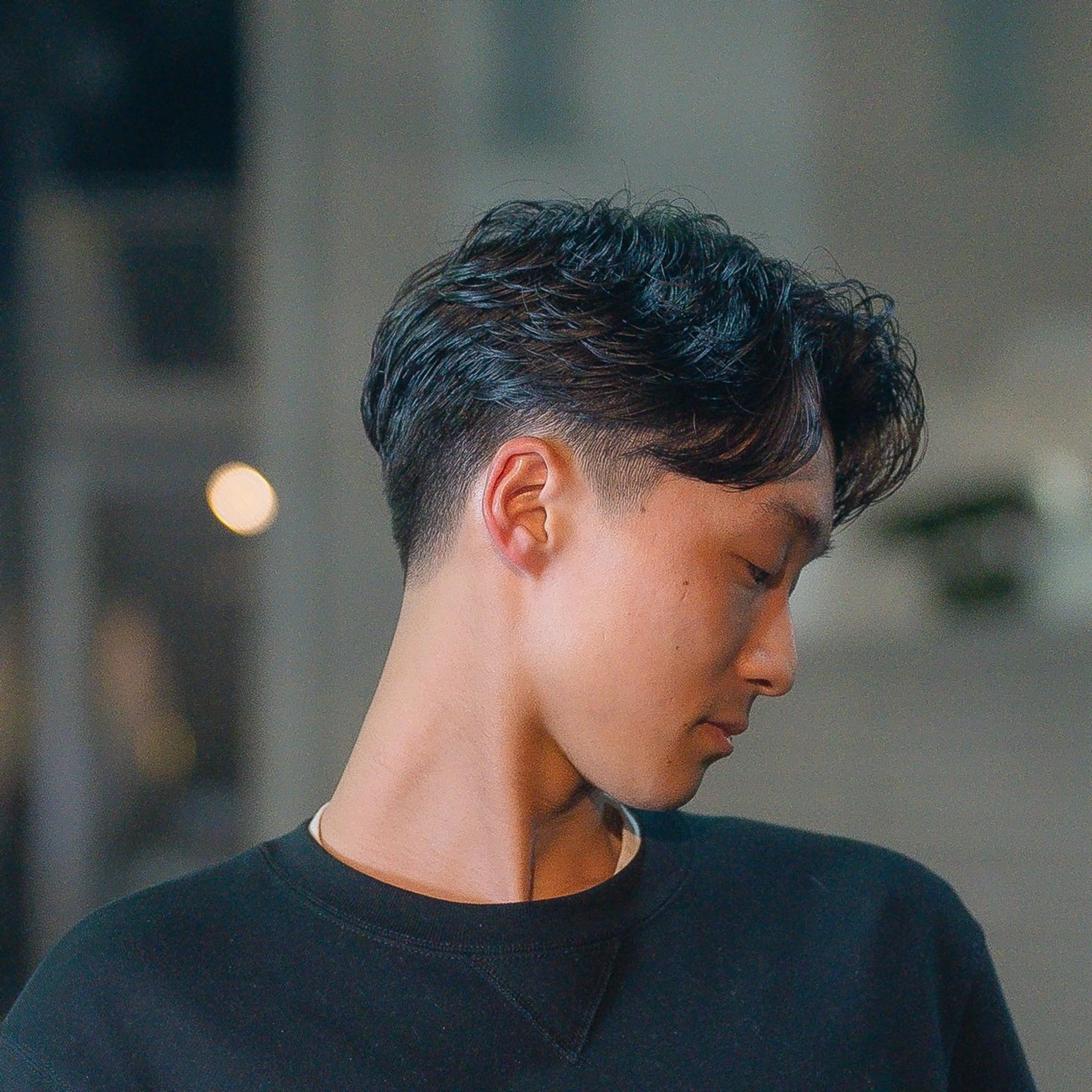 ショート カラー パーマ メンズ センターパート 🔗メンズサロン🔗 Kieのヘアスタイル