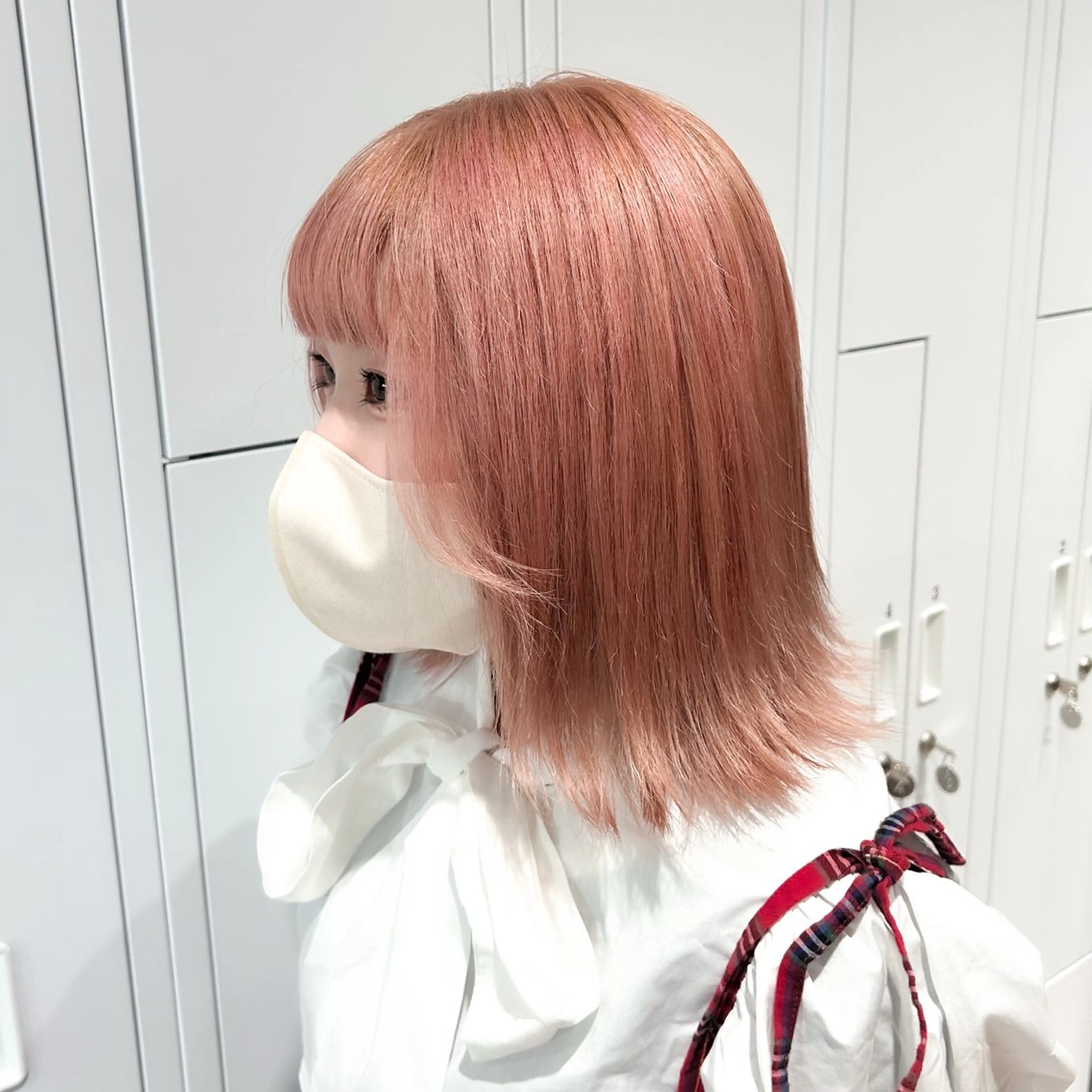 ミディアム カラー カット ヘアカラー トリートメント 🤡暖色ショート 🤡みさきのヘアスタイル