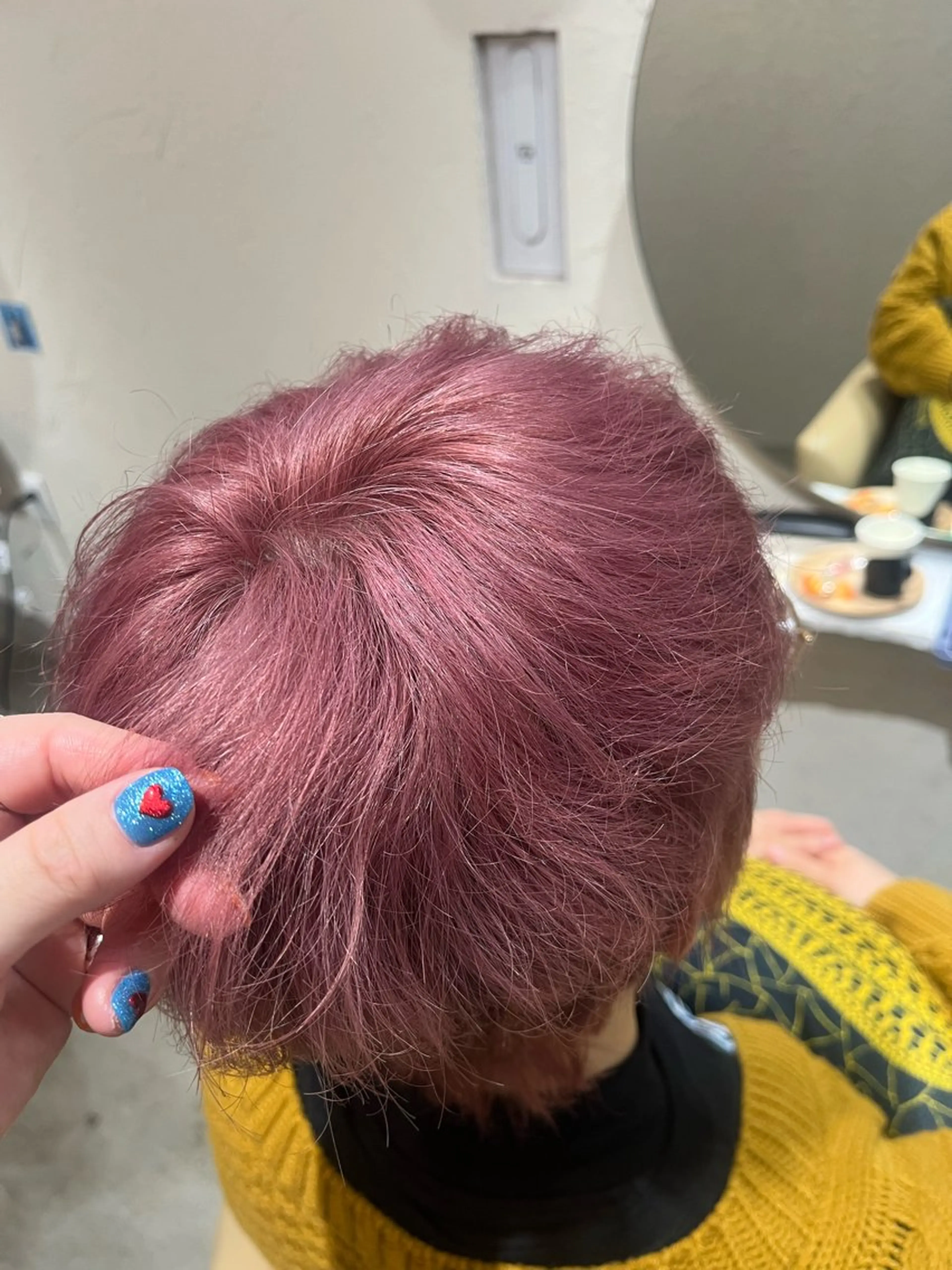 ショート カラー ヘアカラー トリートメント ハイトーンカラー🩵 耳ツボジュエリー👂のその他イメージ