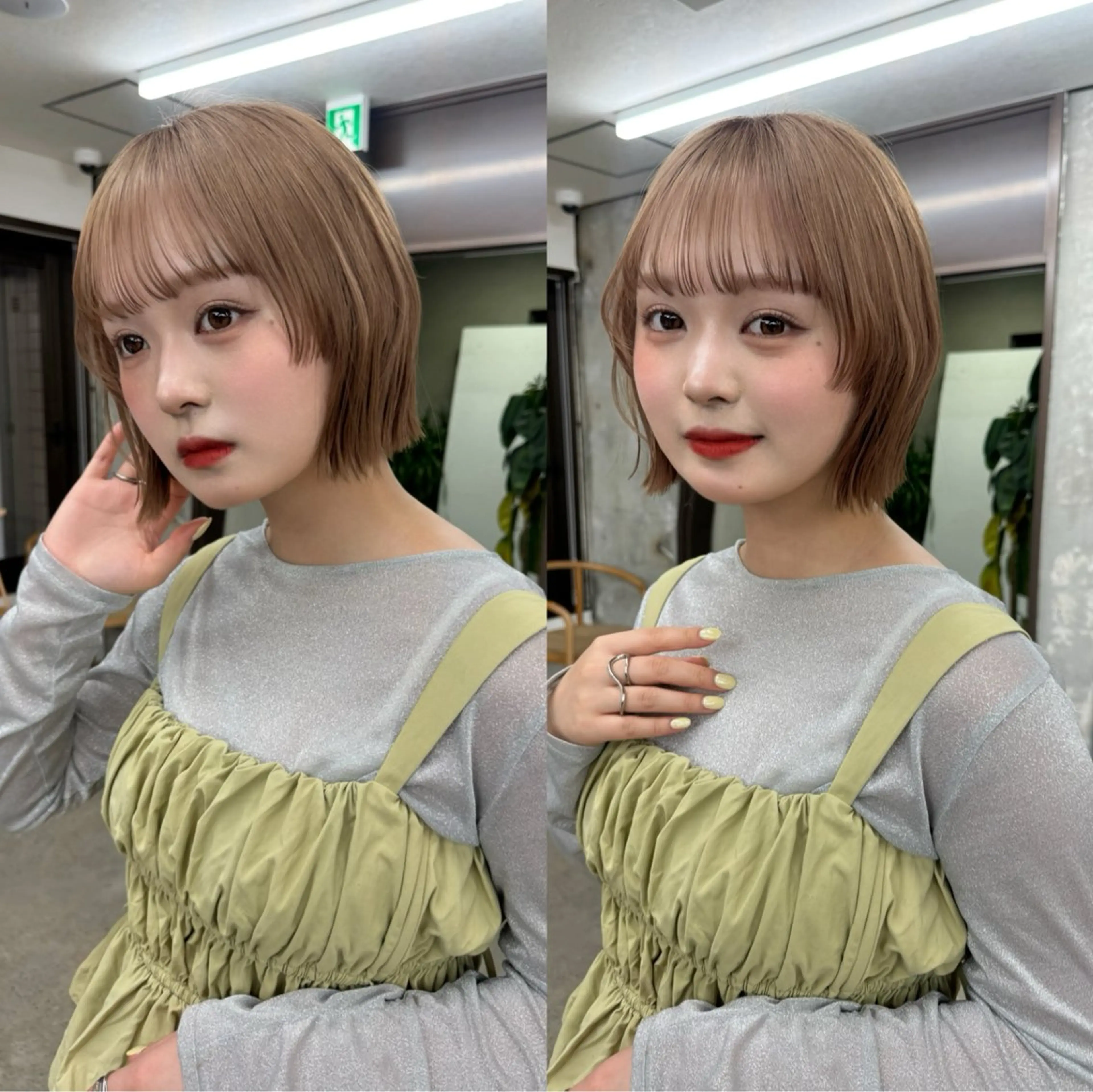 ショート 艶髪／レイヤー／ 垢抜け🩵／MARIのヘアスタイル