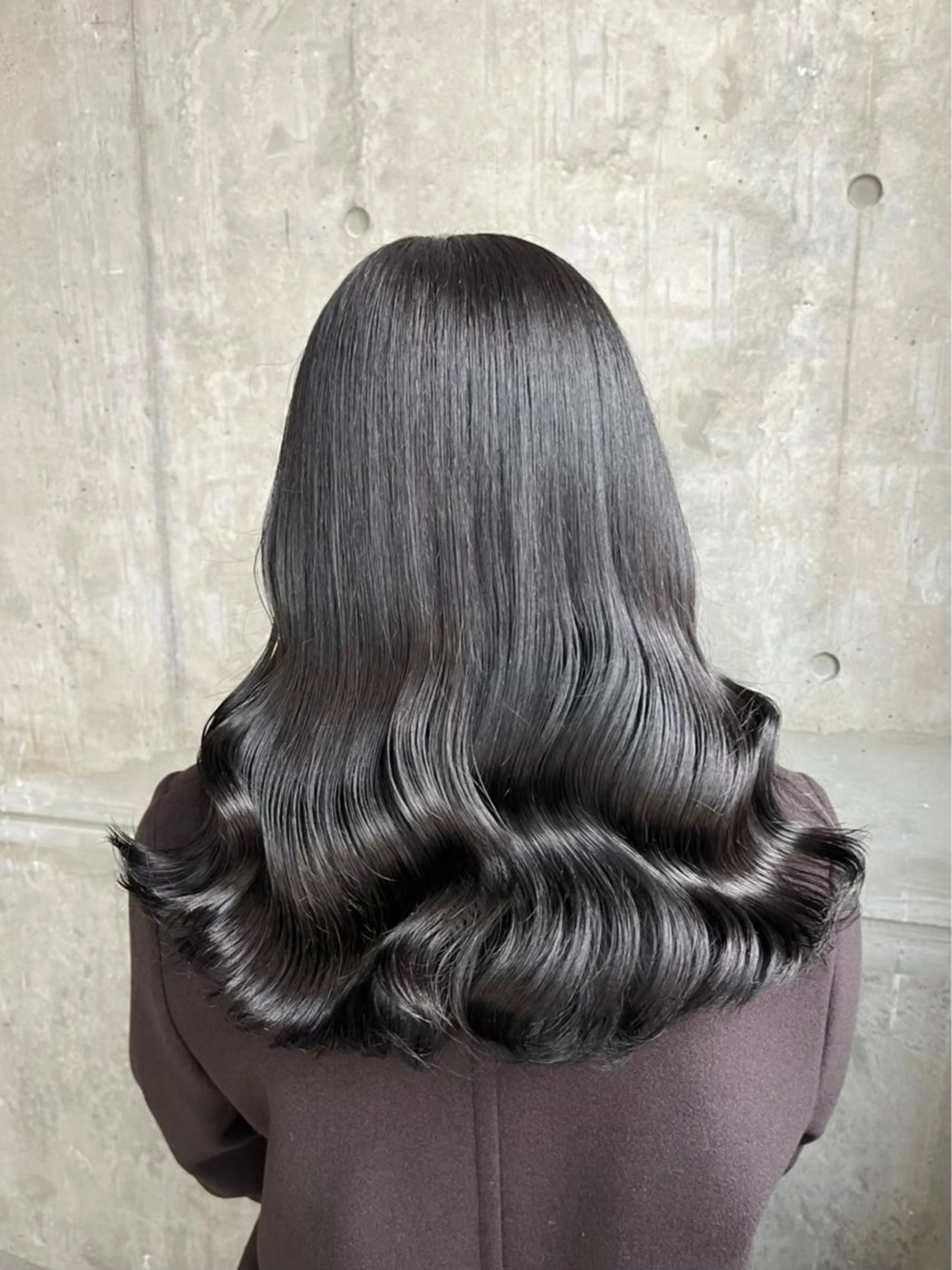 ロング カラー BABY 艶髪暗髪ヘア💖達人のヘアスタイル