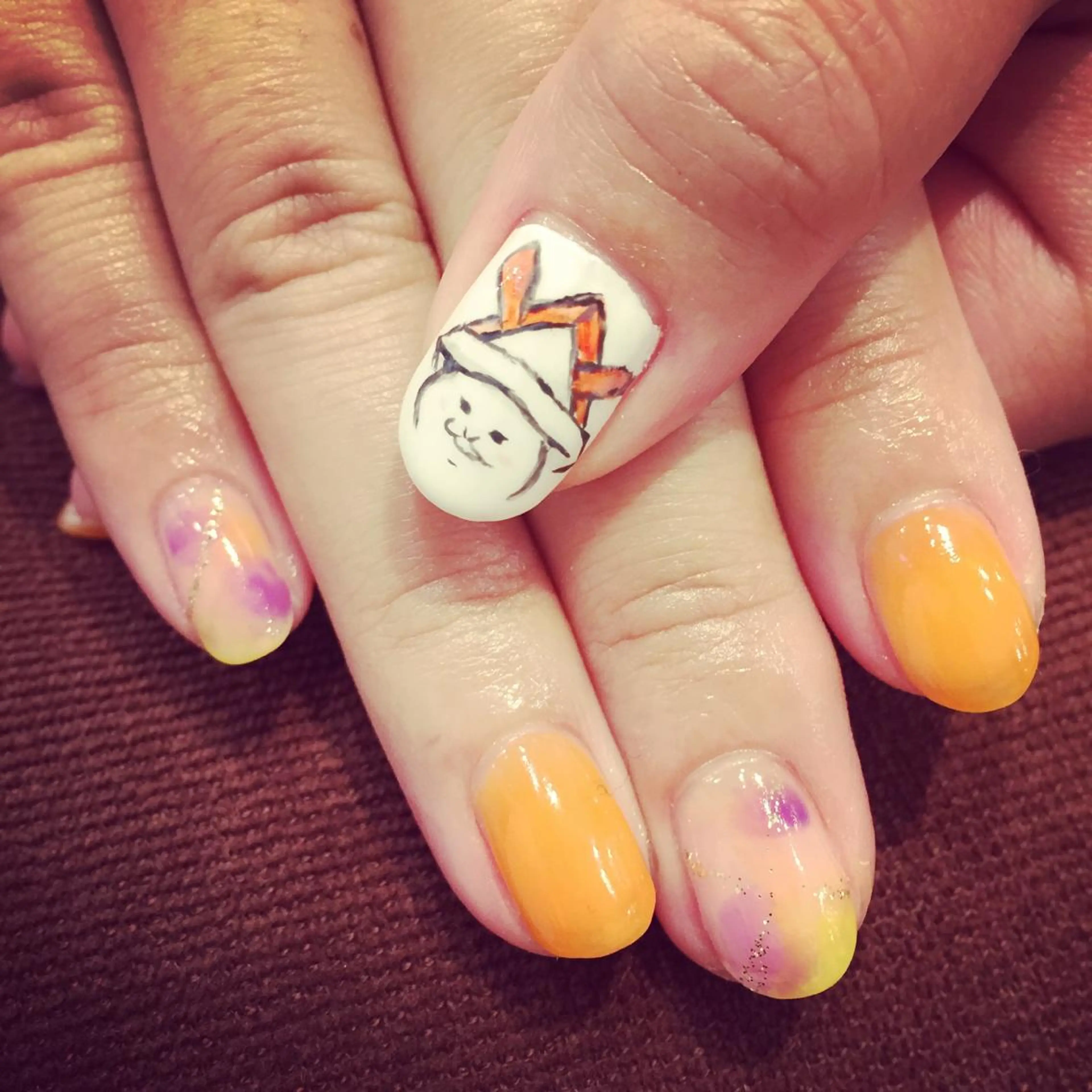 ネイル アートネイル 大理石ネイル(マーブル) ワンカラーネイル 🐰 坂本 麗 🐰の眉毛・アイブロウイメージ