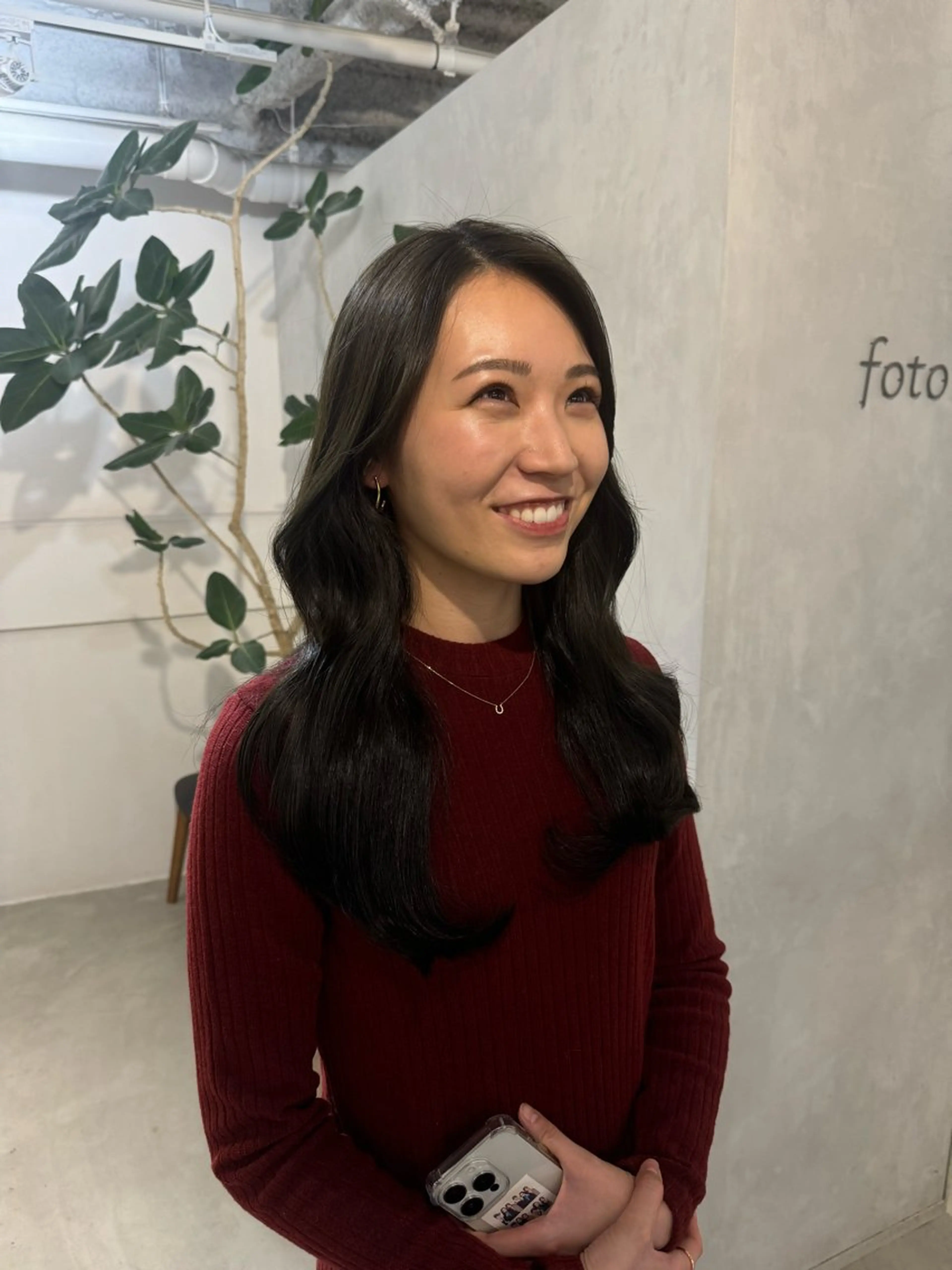 セミロング カット ヘアカラー トリートメント 顔周りカット・相談 レイヤーも◎しずくのヘアスタイル