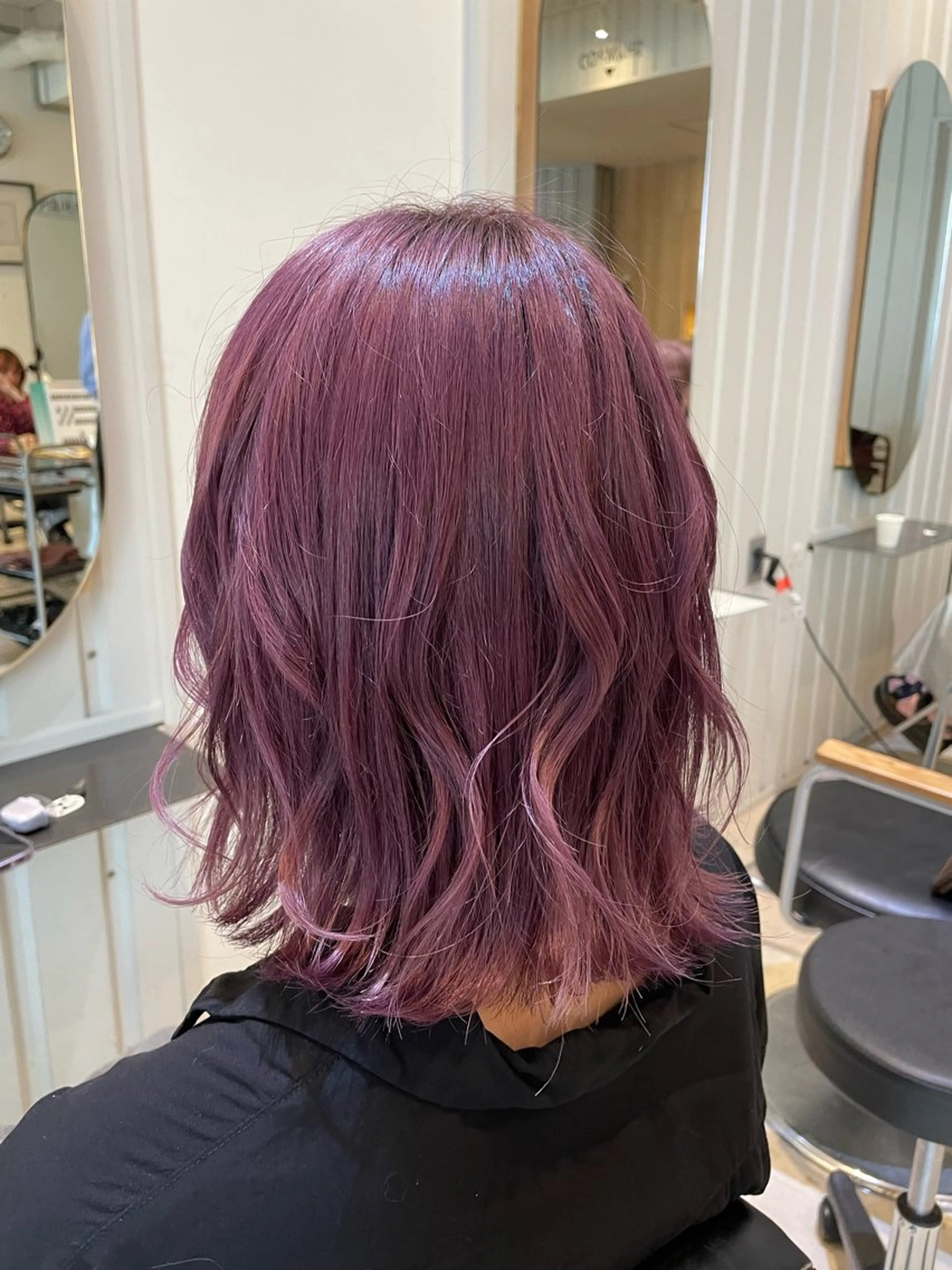 ミディアム カラー ヘアカラー 💘韓国レイヤー上 品カラーruru💘のヘアスタイル