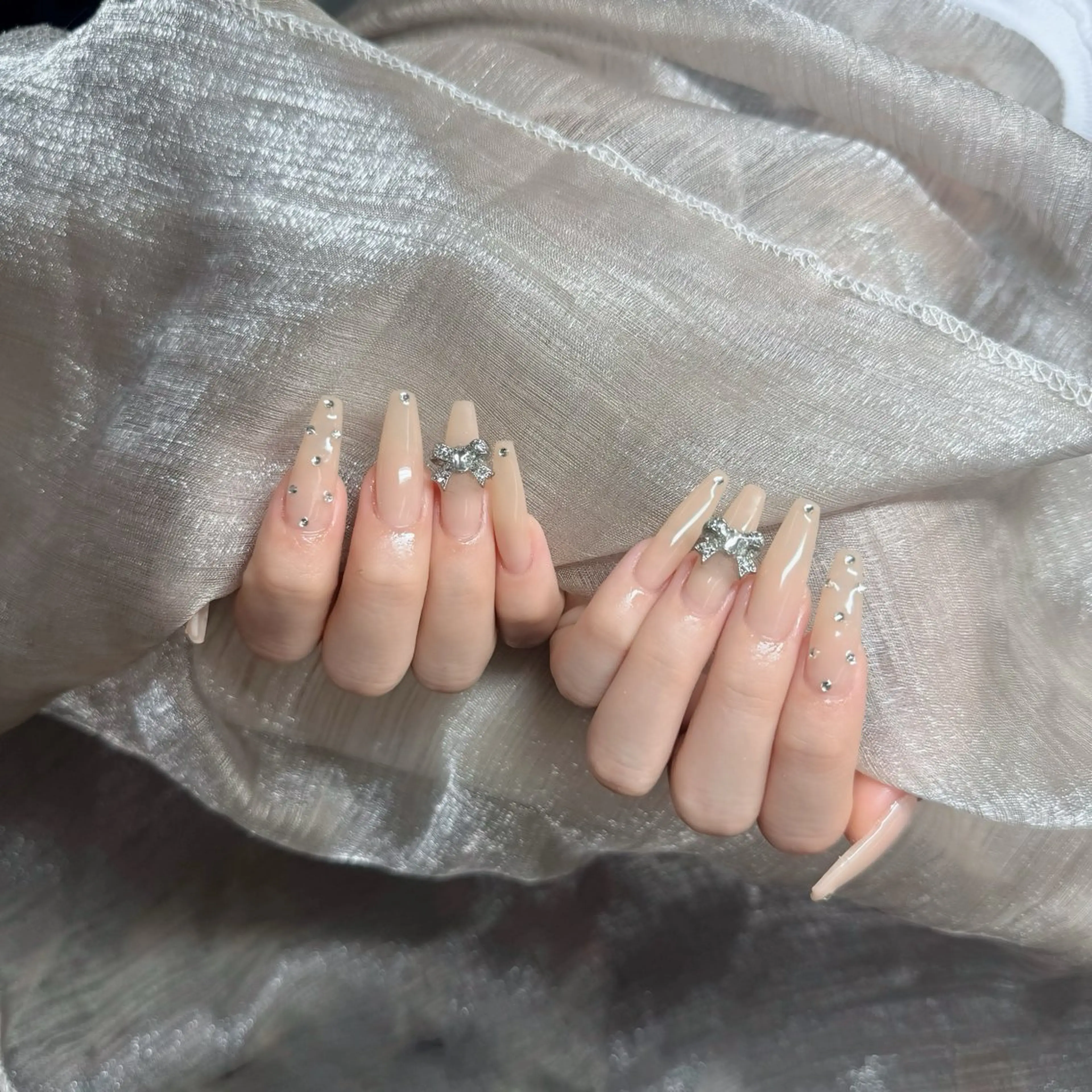 ネイル ジェルネイル 韓国ネイル マグネットネイル ネイルチップ 冬ネイル Lenie Nail Salonのネイルデザイン