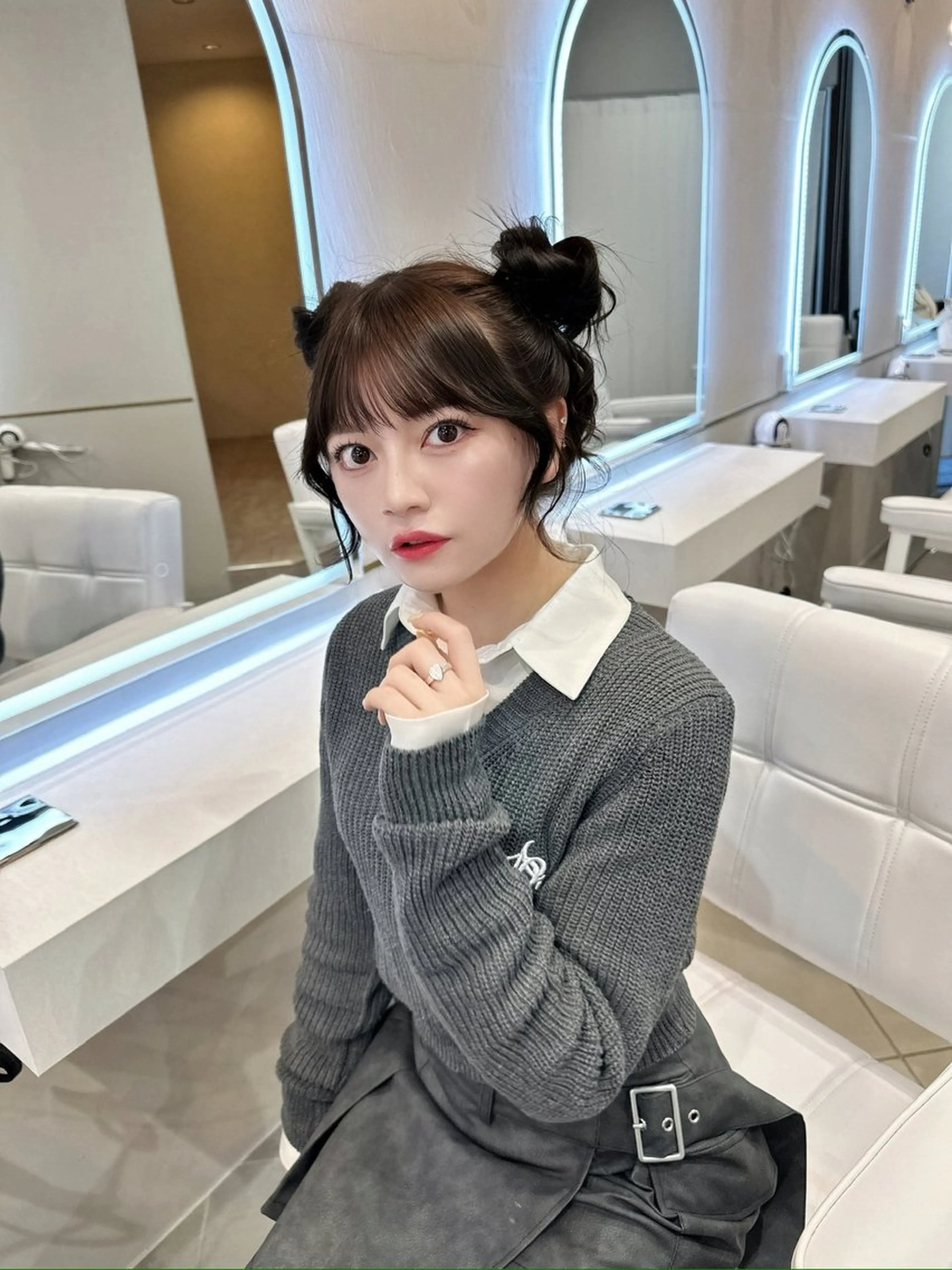 ヘアアレンジ ブリーチ 縮毛矯正/ 艶髪/COCONAのヘアスタイル