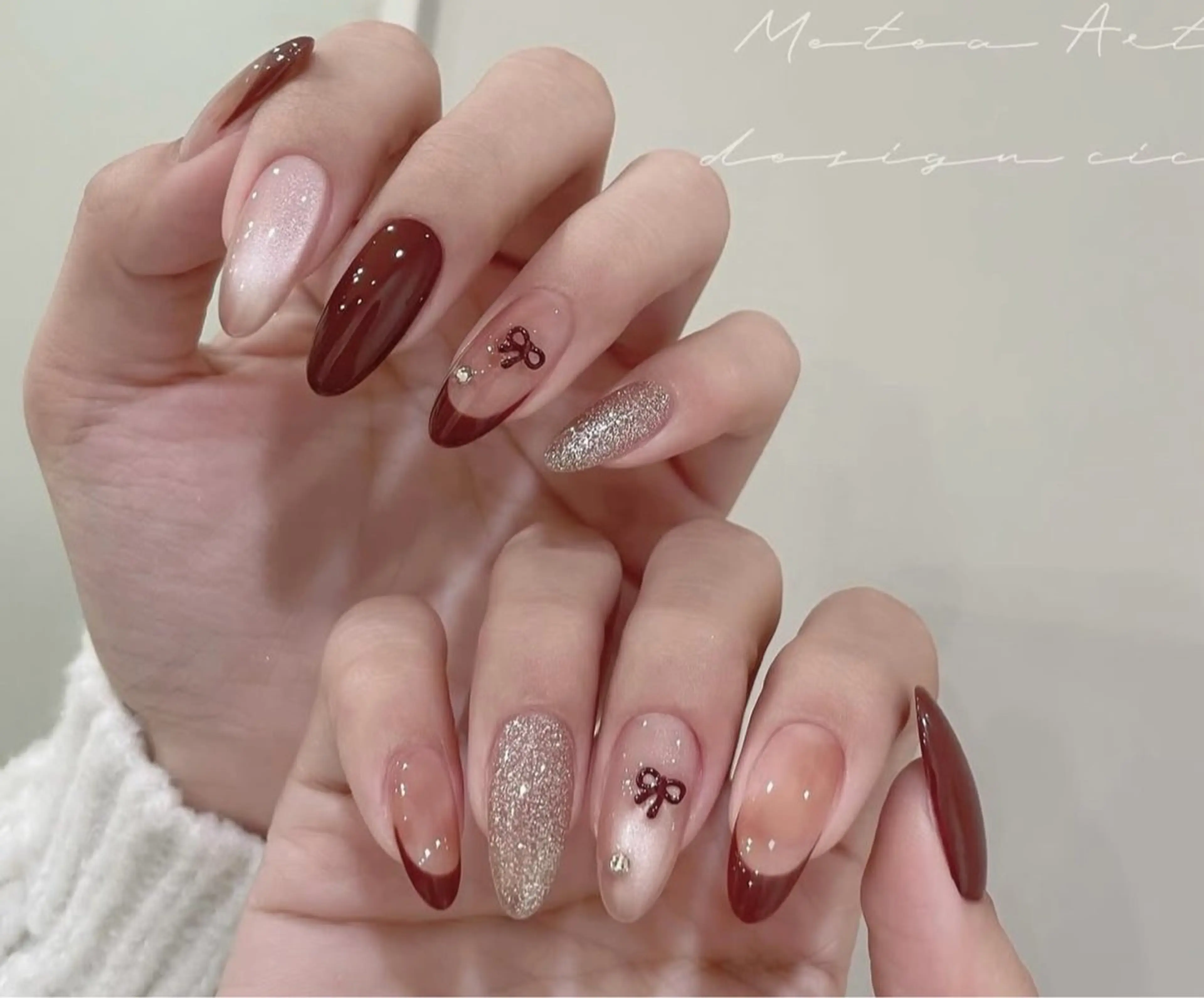 ネイル 韓国ネイル 持ち込み ニュアンスネイル ネイルチップ ハンドネイル TABI ANA.CHUOのネイルデザイン