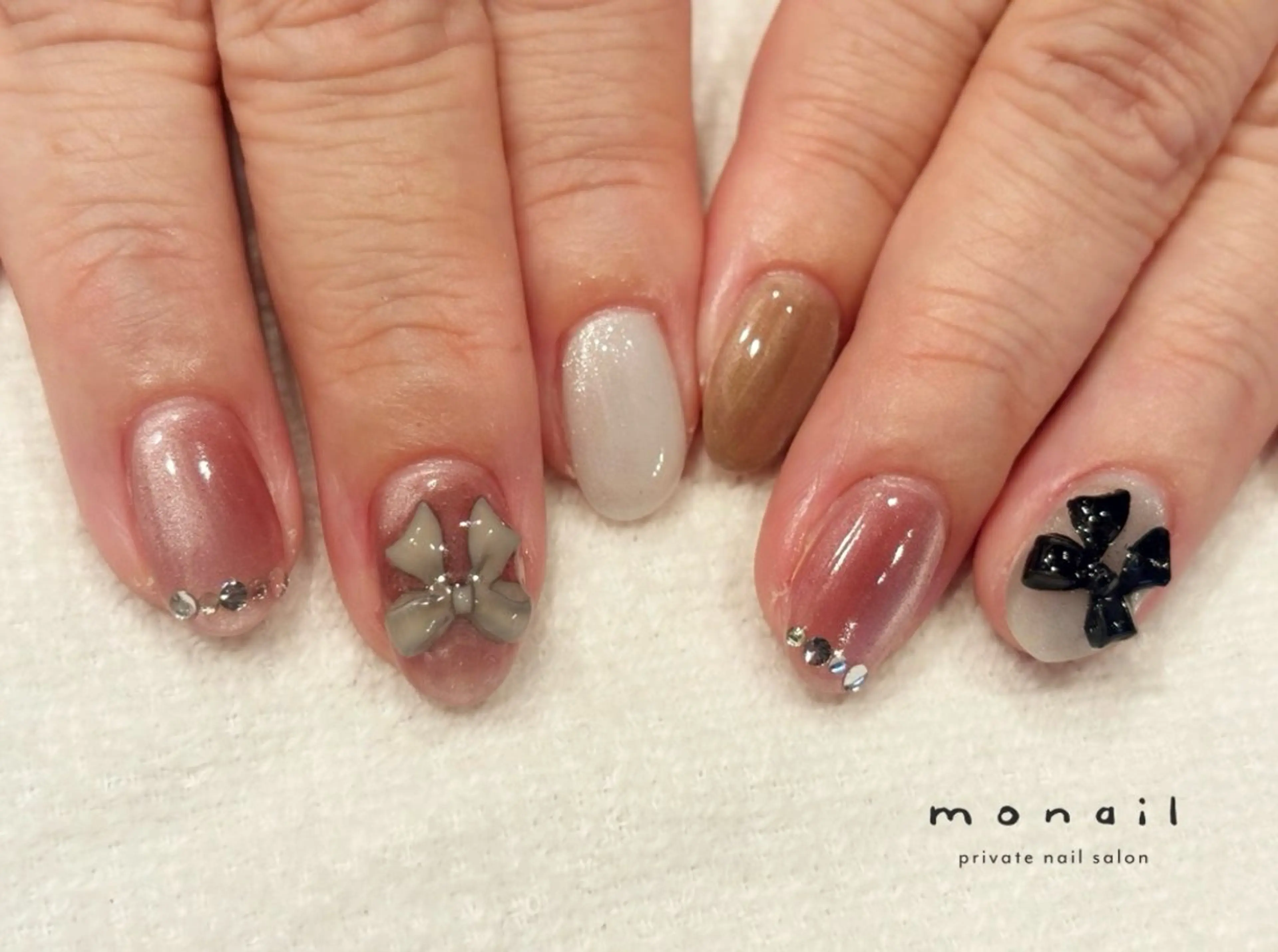 ネイル マグネットネイル ハンドネイル nail salon monailのネイルデザイン