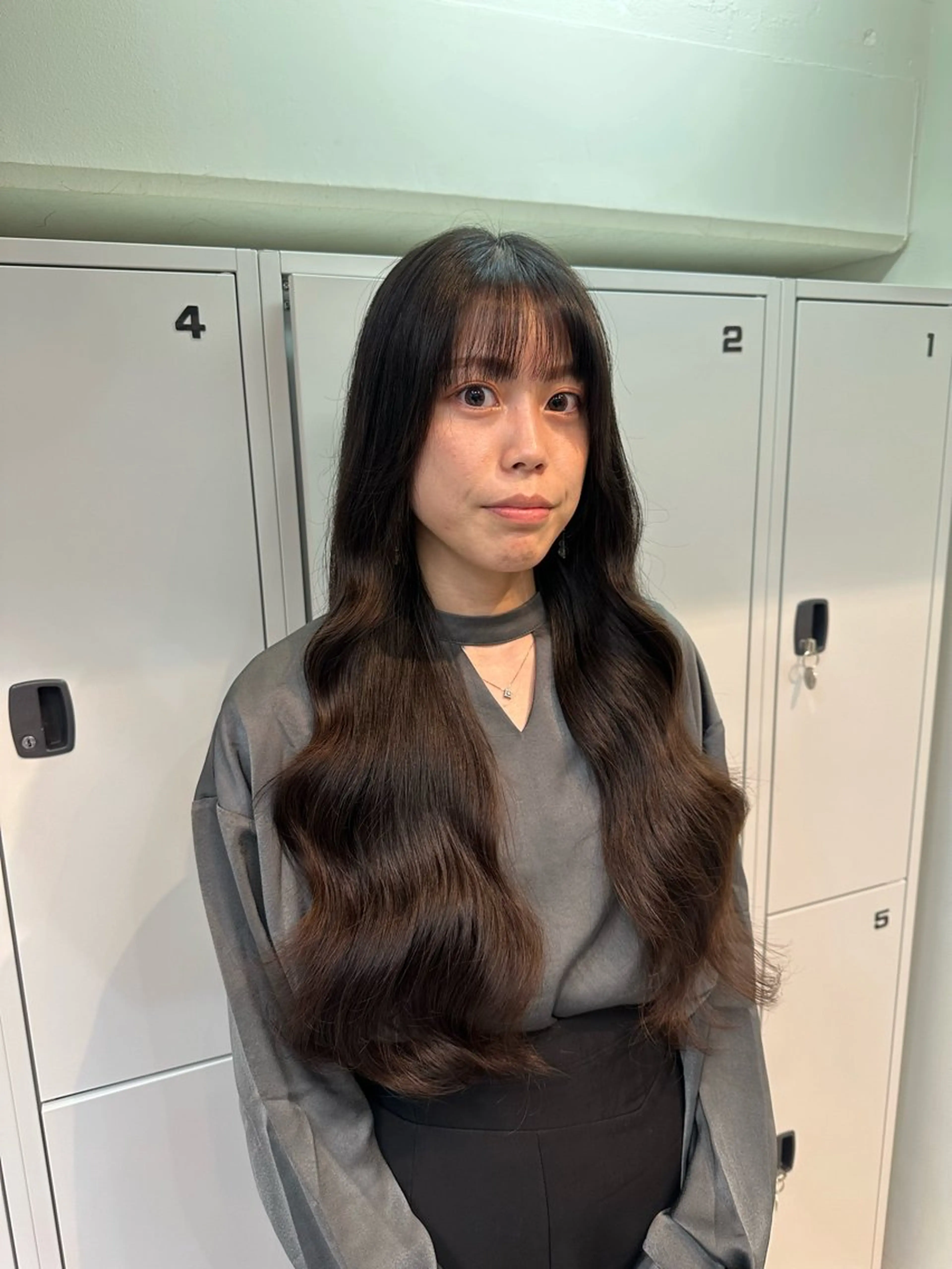 ロング カット パーマ Hana ハイトーン🕯🩰のヘアスタイル