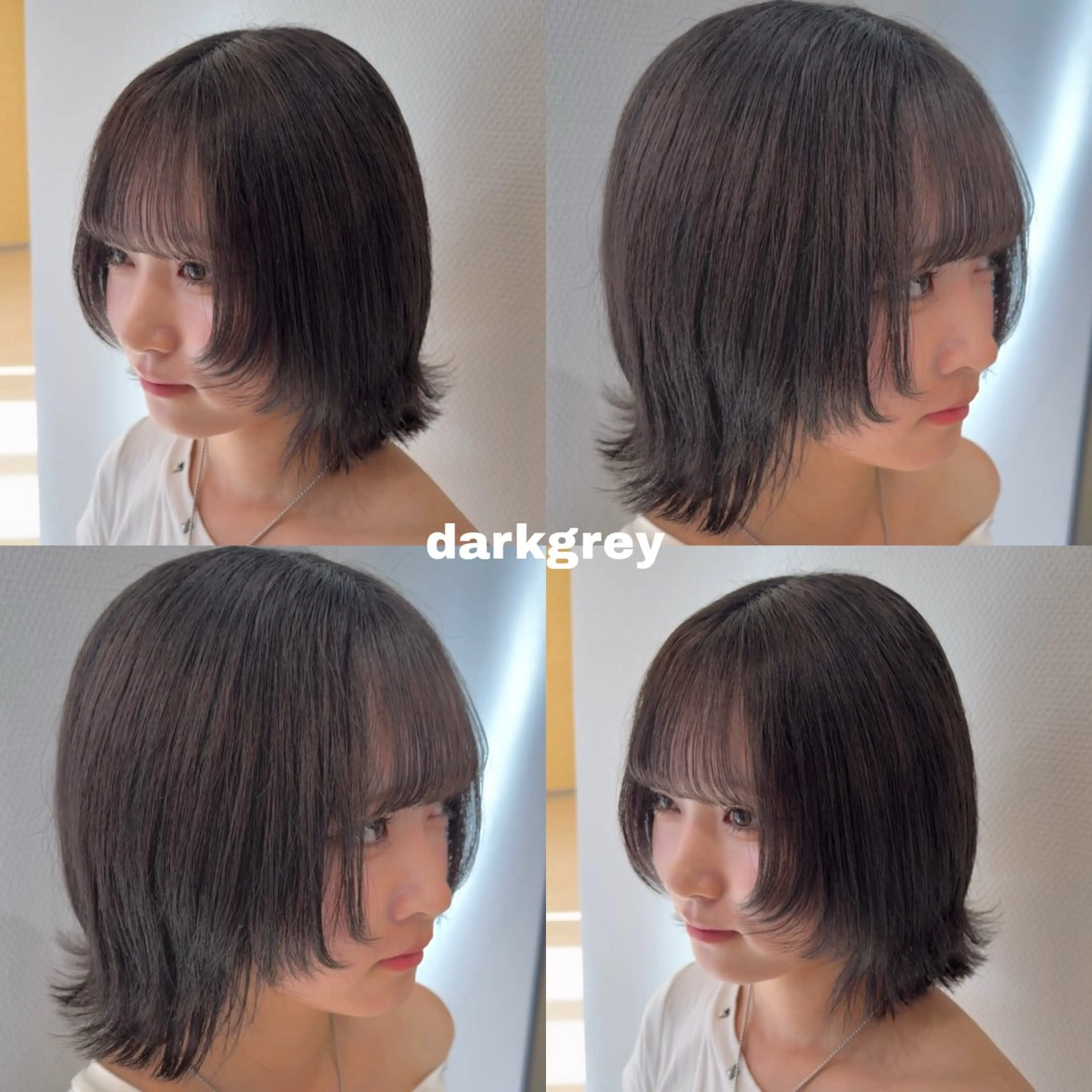 セミロング カラー 💎寒色特化💎 透明感カラーみきのヘアスタイル