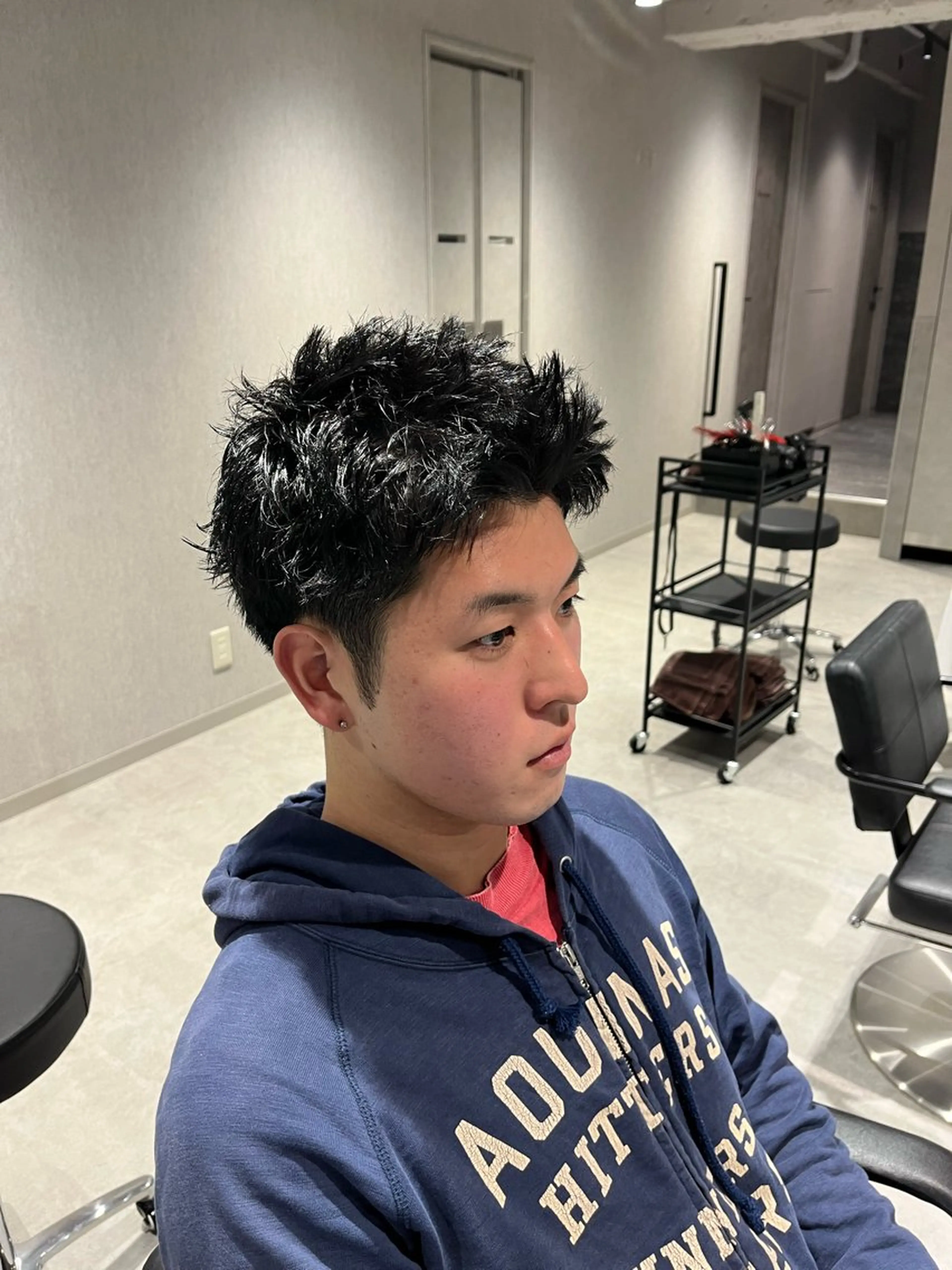 ショート メンズ メンズパーマ スパイキーショート 刈り上げ ショートヘア カット パーマ メンズパーマ職人 パーマ🔥ritaのヘアスタイル