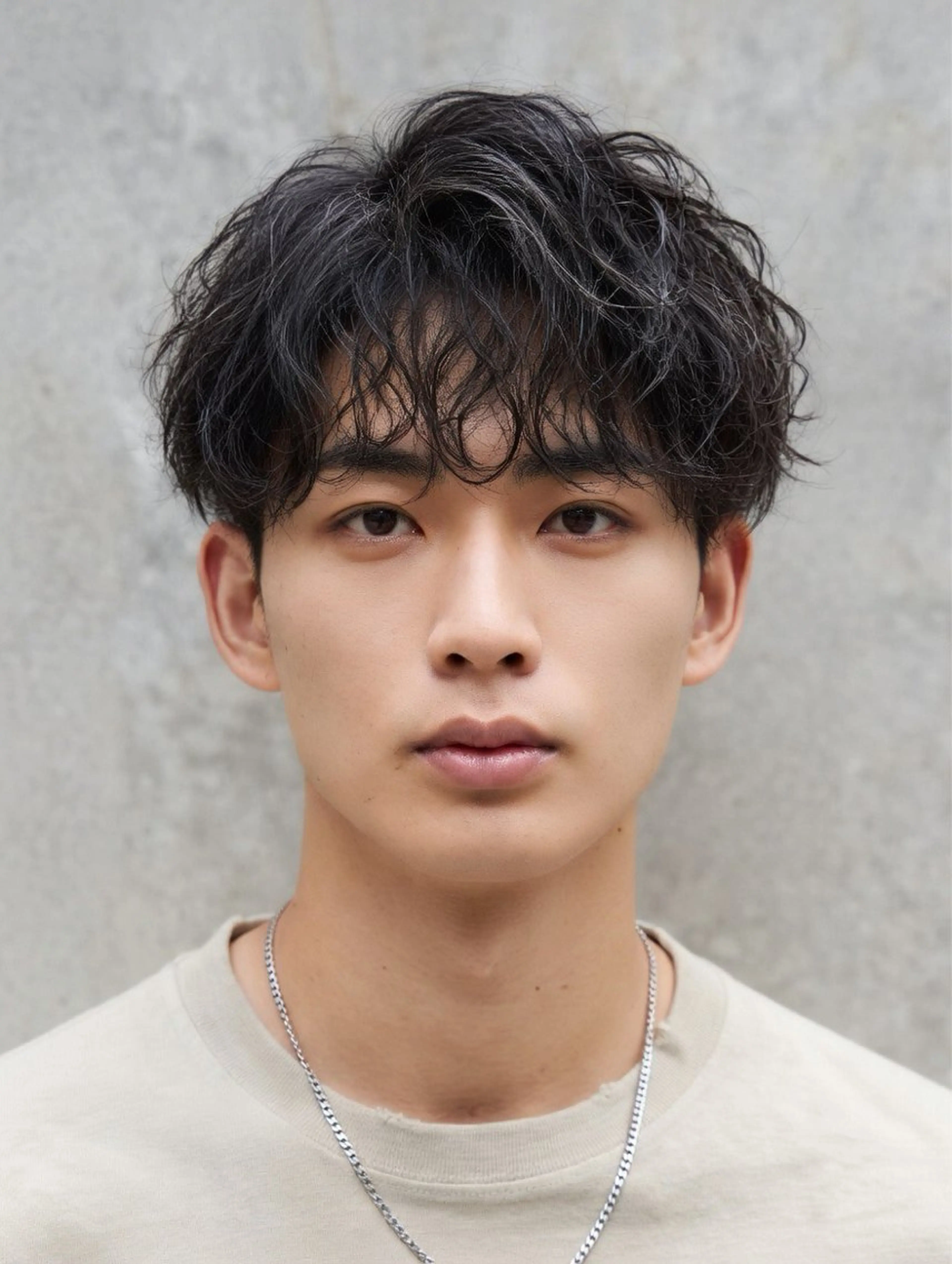 ショート メンズ カット パーマ 透明感カラー／ 髪質改善/近藤大二郎のヘアスタイル