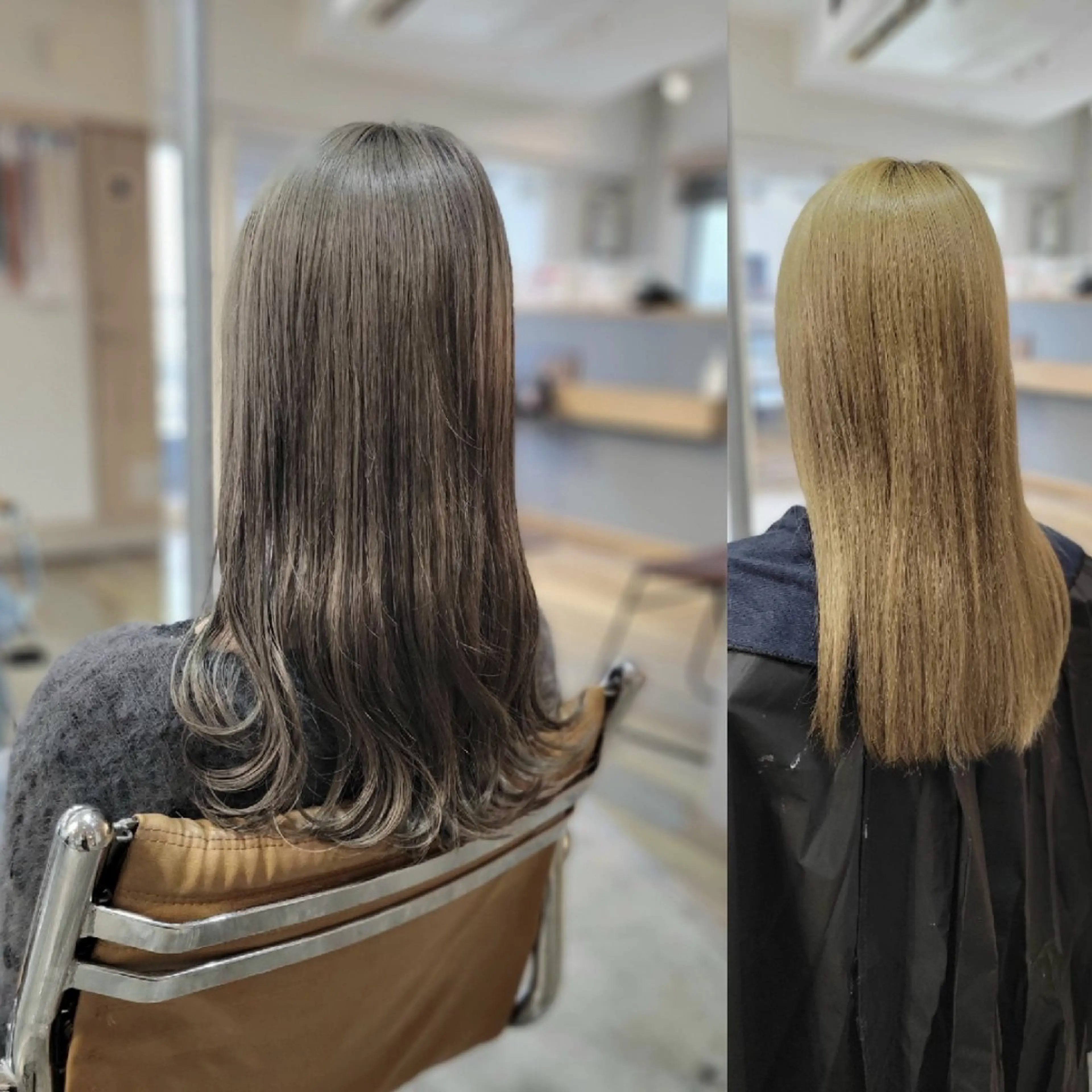 セミロング カラー ブラウンカラー 透明感カラー ダークブラウン ハイトーンカラー coii コイ【原宿/表参道】のヘアスタイル