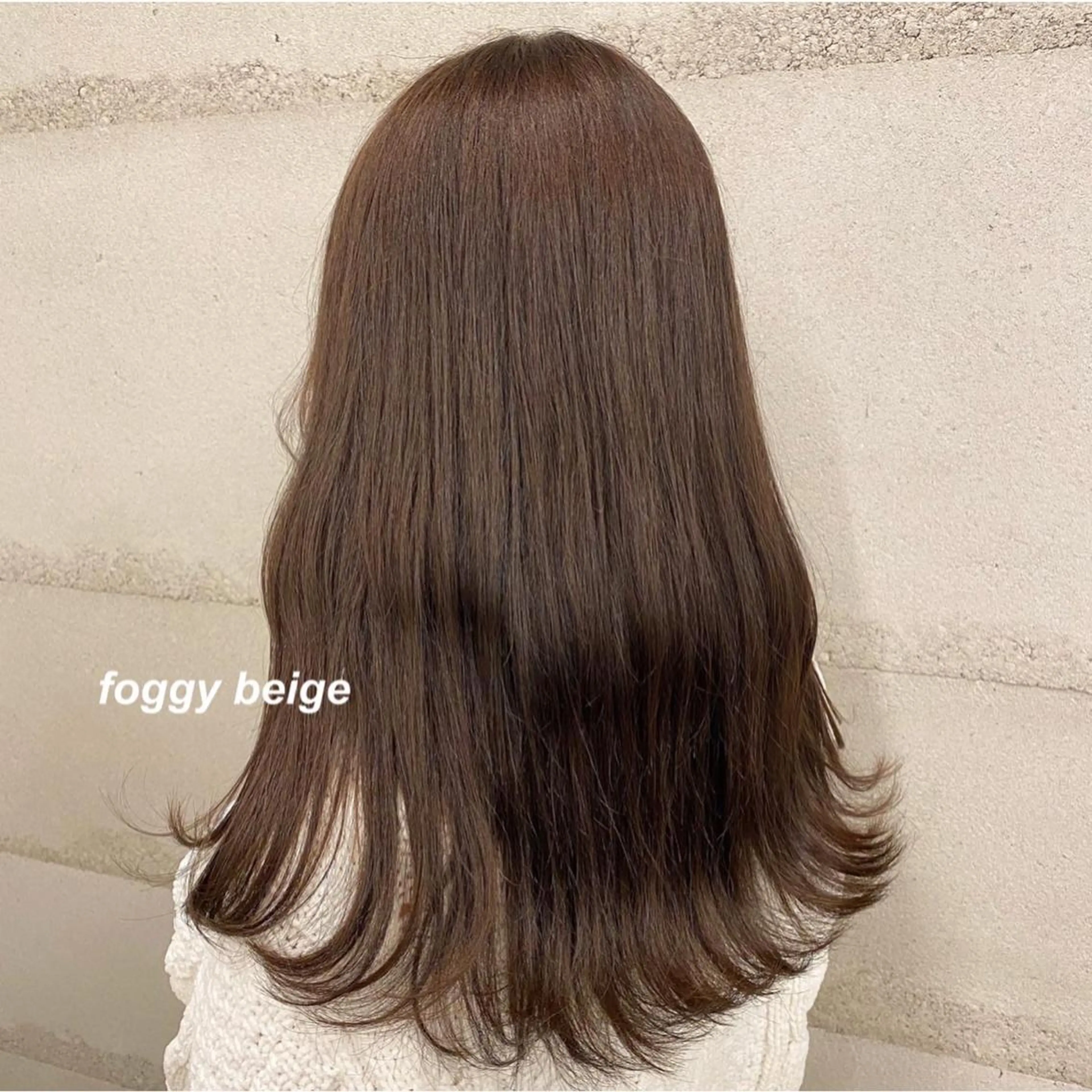 セミロング ヘアカラー ナガイ アヤのヘアスタイル