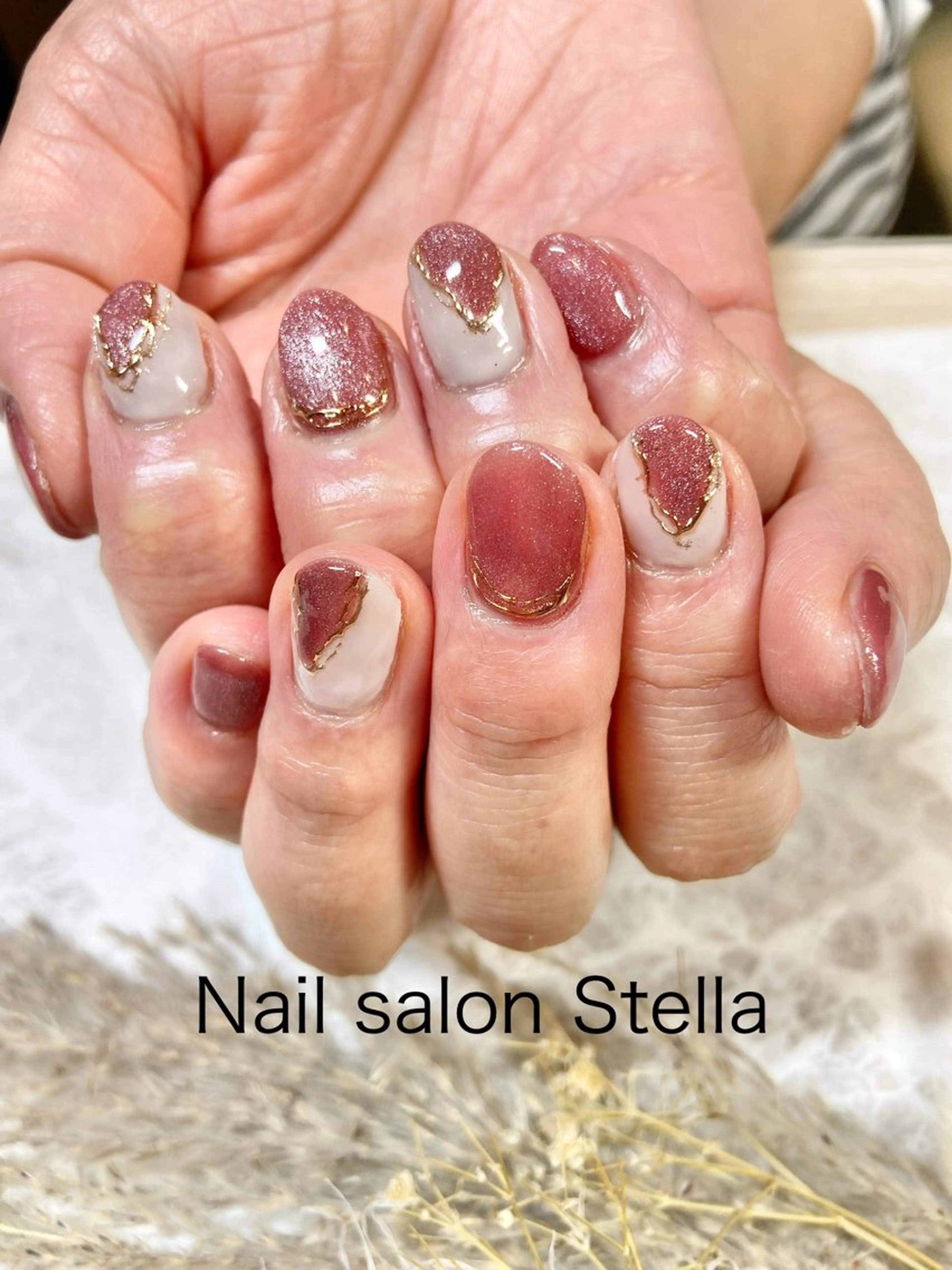 ネイル マグネットネイル ミラーネイル ネイルサロン ステラのネイルデザイン