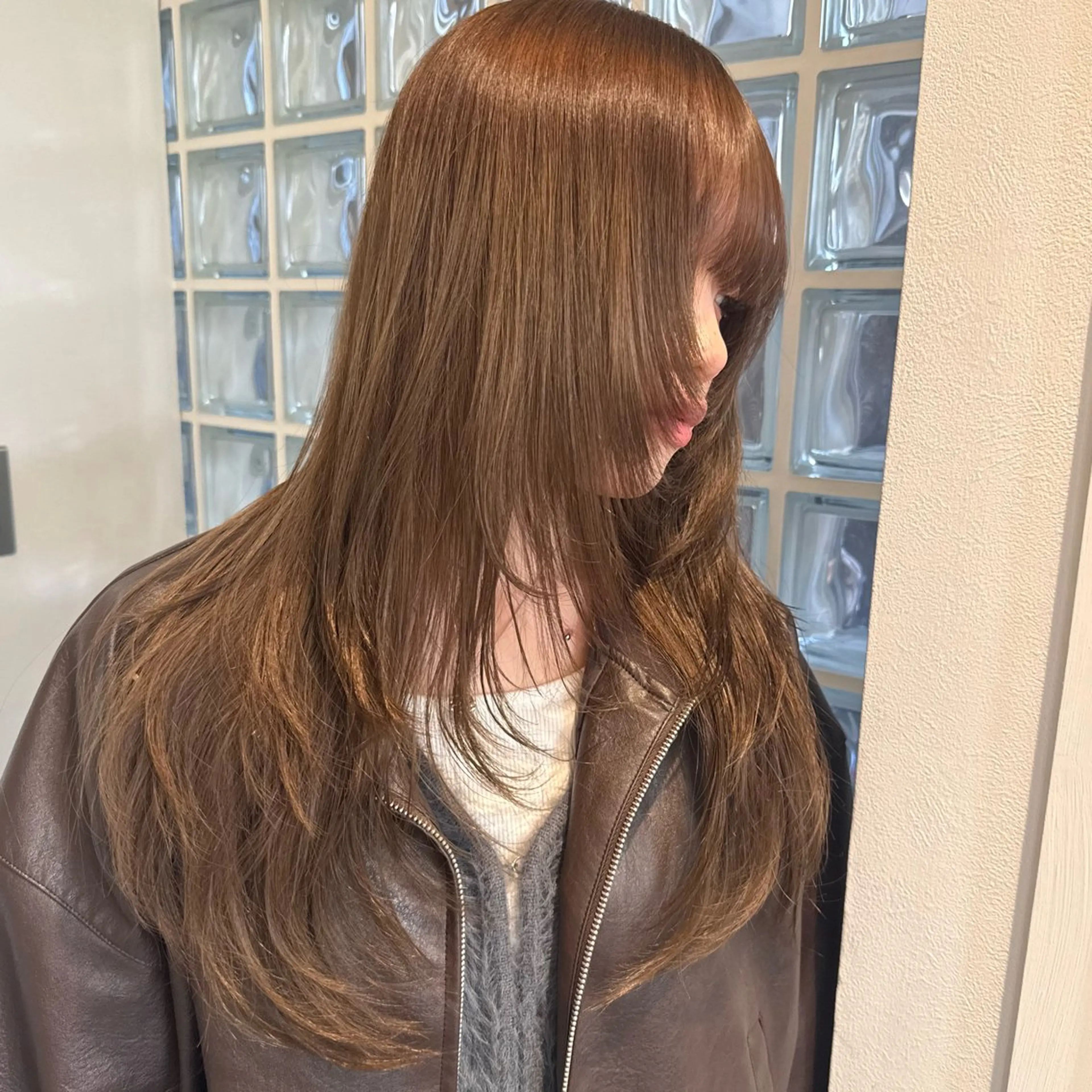 ロング カラー ヘアアレンジ ロングレイヤー 顔まわりレイヤー 顔周りカット ハイレイヤー レイヤーカット カット ヘアカラー トリートメント ヘッドスパ Mizobe misakiのヘアスタイル