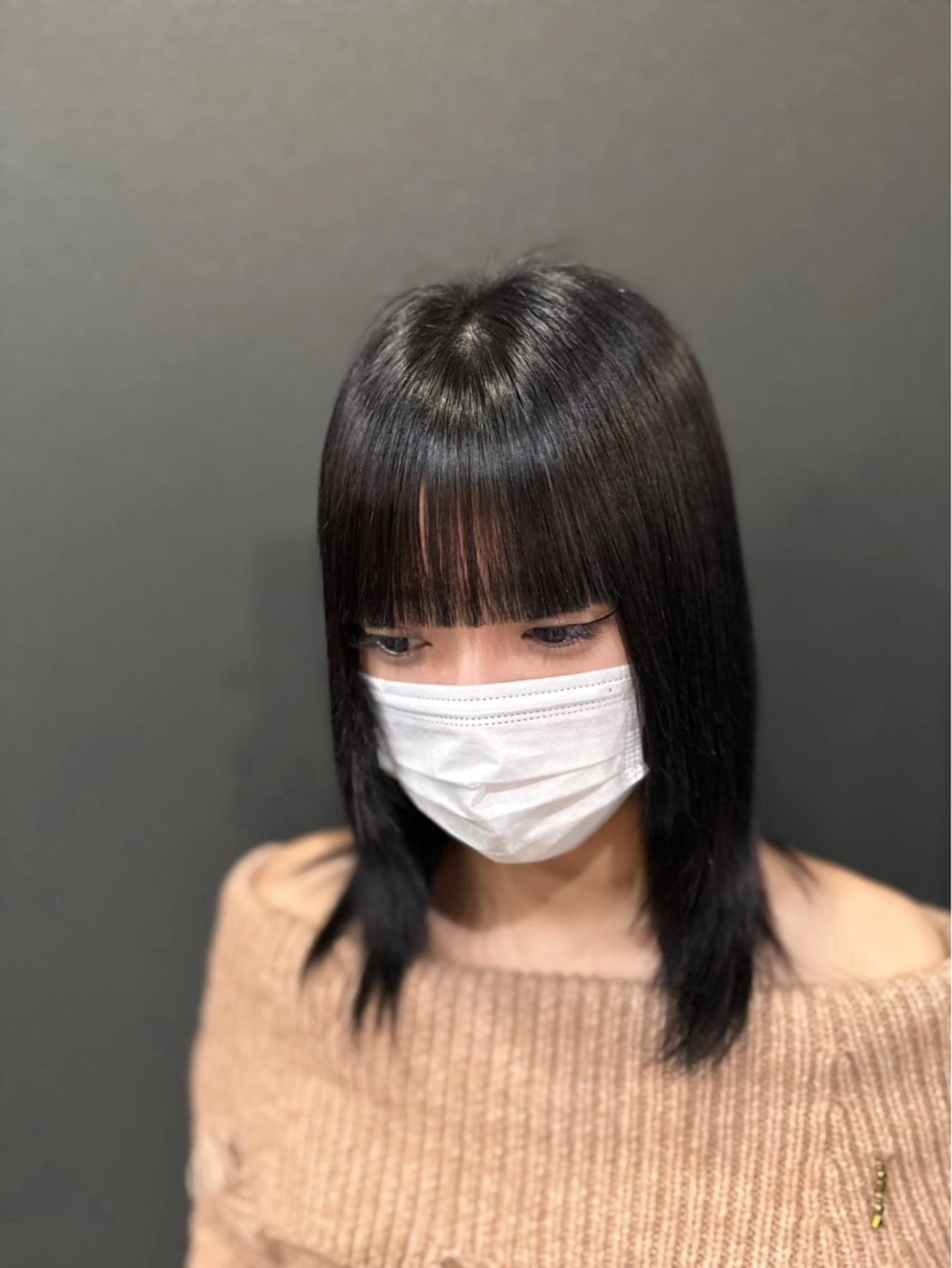 ミディアム 縮毛矯正 ヘアケア専門店 Nerine 松戸駅西口 きてみてまつど通り店所属・🫧髪質改善🫧/ ひじりなり🍏のヘアスタイル