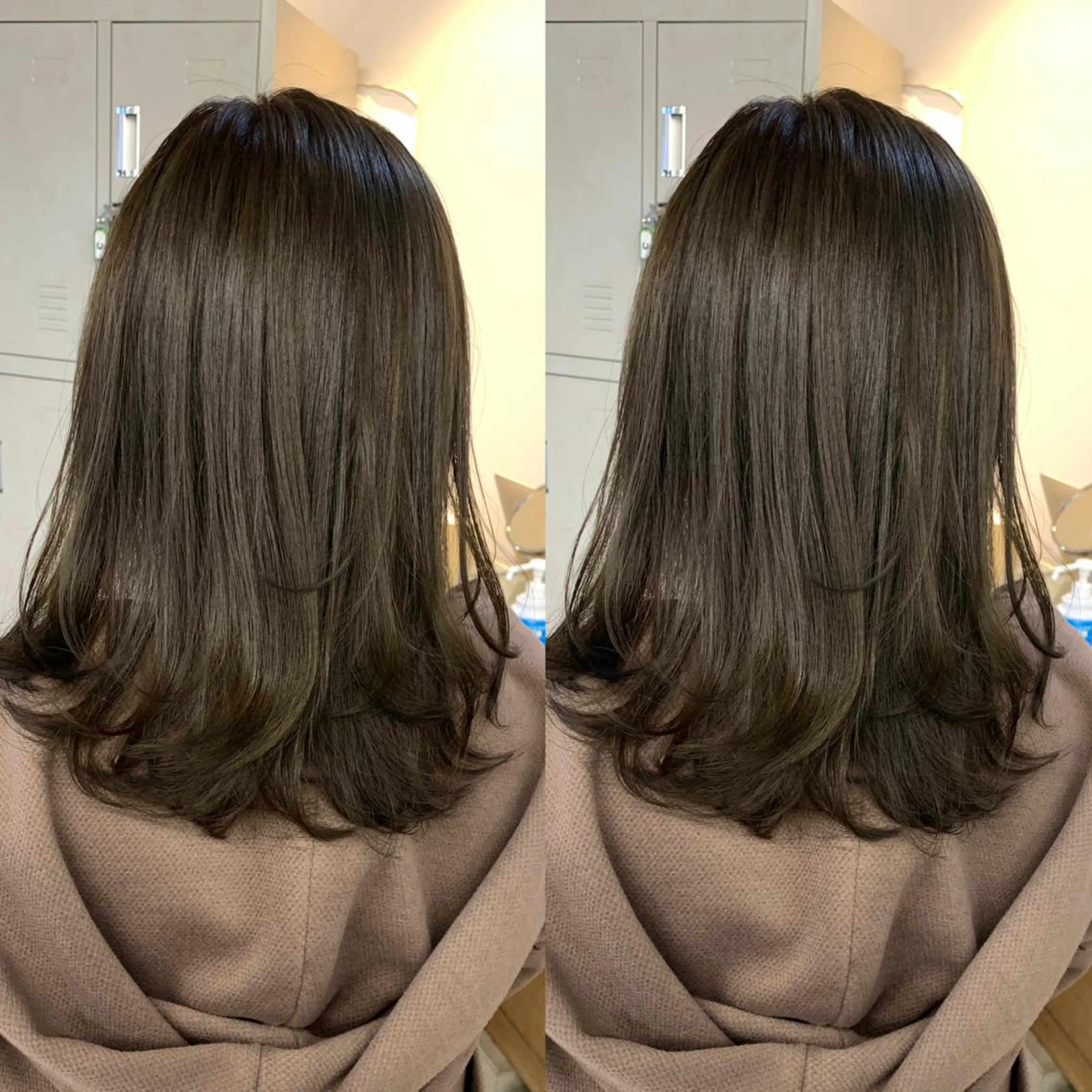 ミディアム カラー LEBEN所属・leben serikaのヘアスタイル