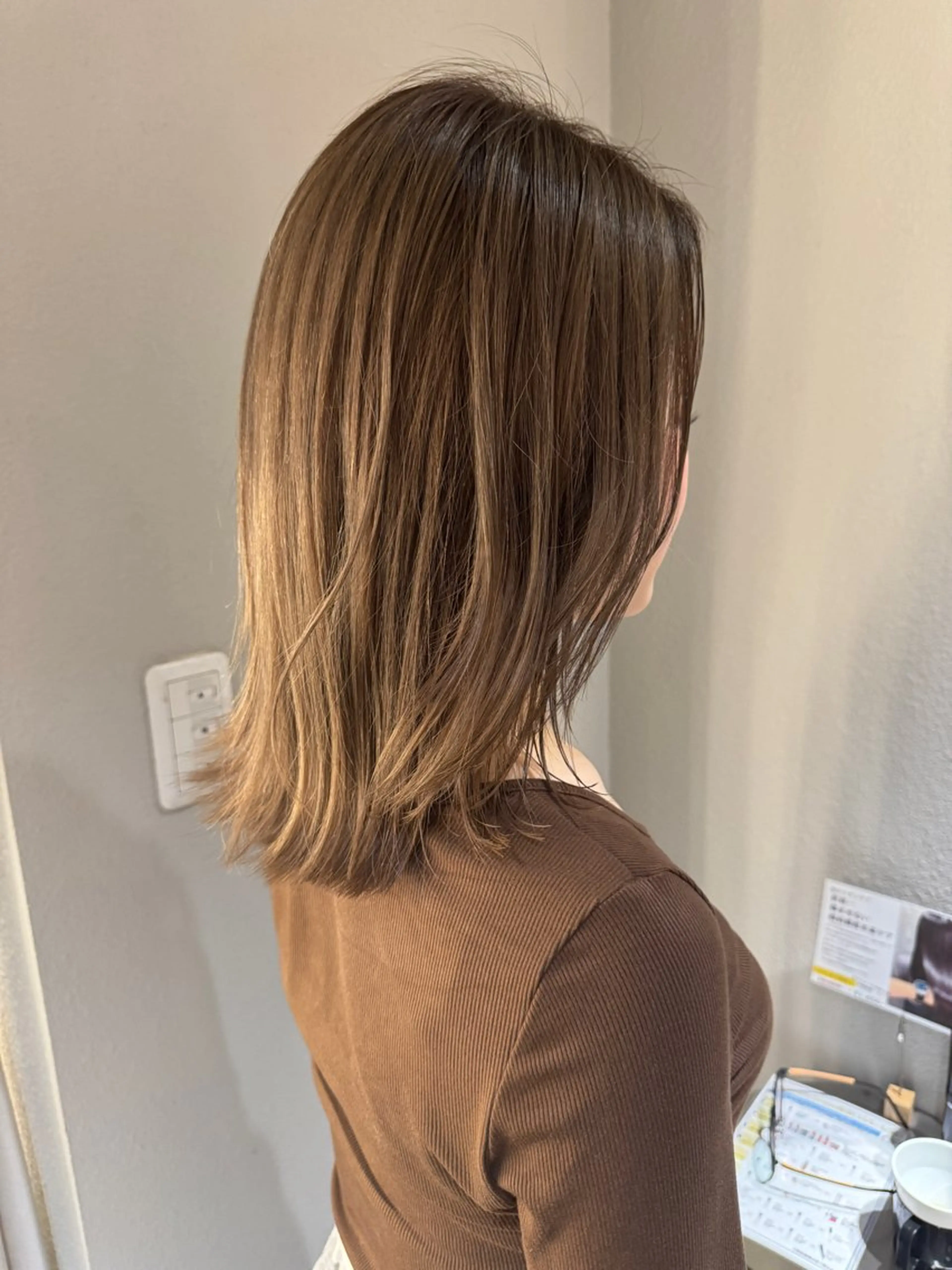 ミディアム カット ヘアカラー 【天満1艶髪】潤艶/ 髪質改善🌹釣本竜哉のヘアスタイル