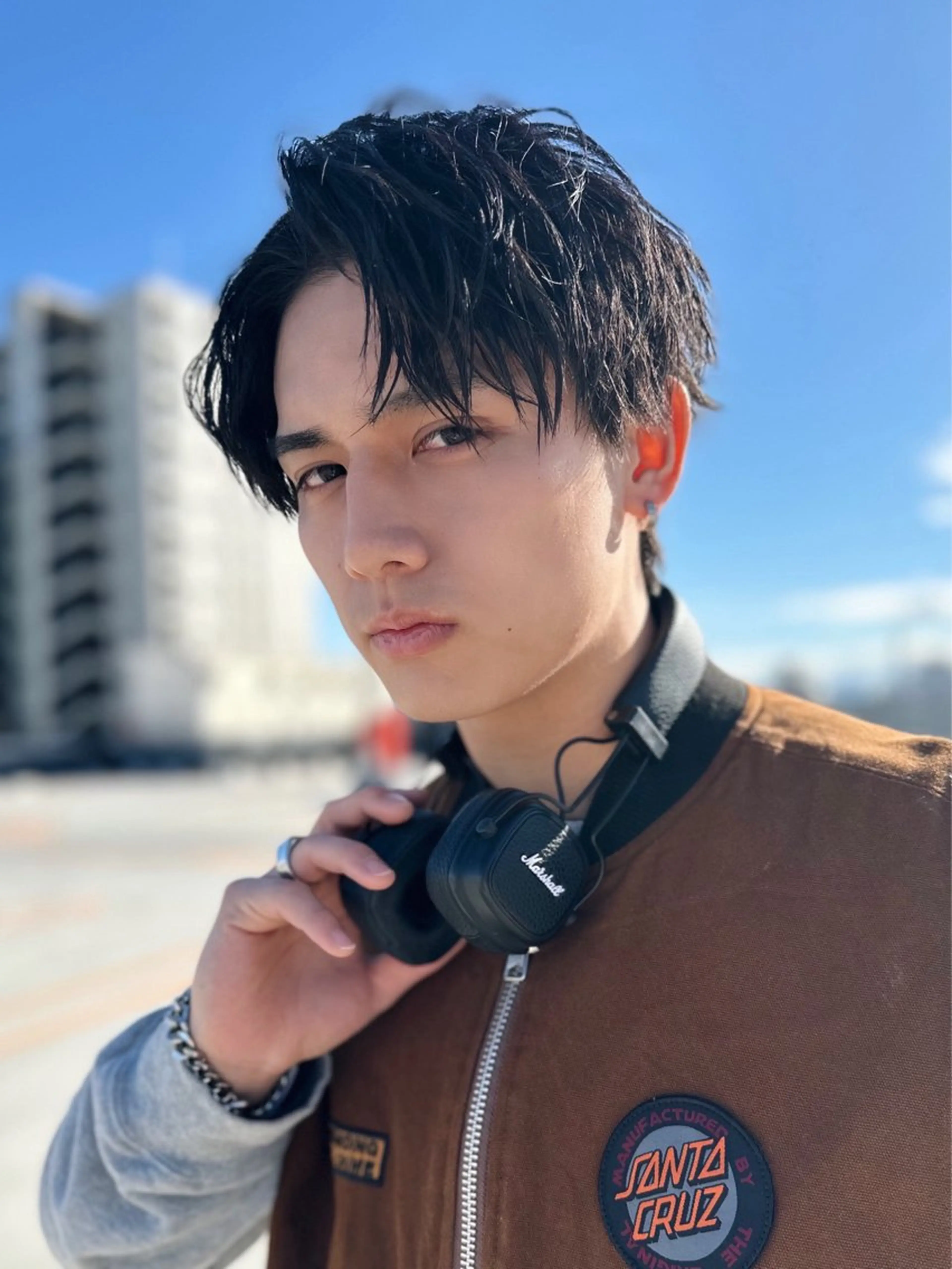 パーマ メンズ カット パーマ 【LIC】南堀江 安藝颯/メンズ限定のヘアスタイル